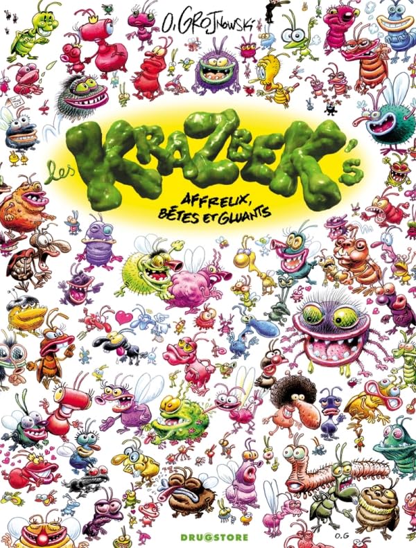 jaquette album Les Krazbek's - Affreux, Bêtes Et Gluants