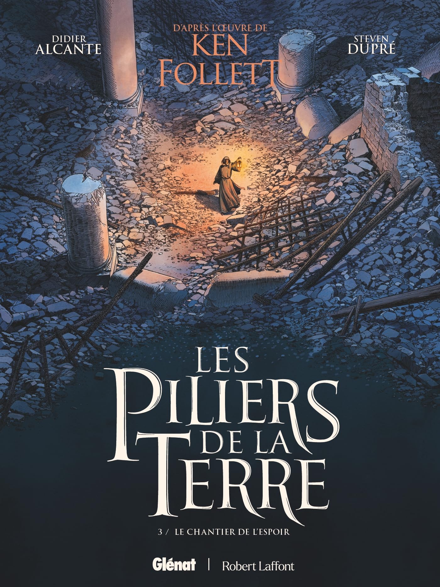 jaquette album Les Piliers de la Terre - Tome 03: Le Chantier de l'espoir