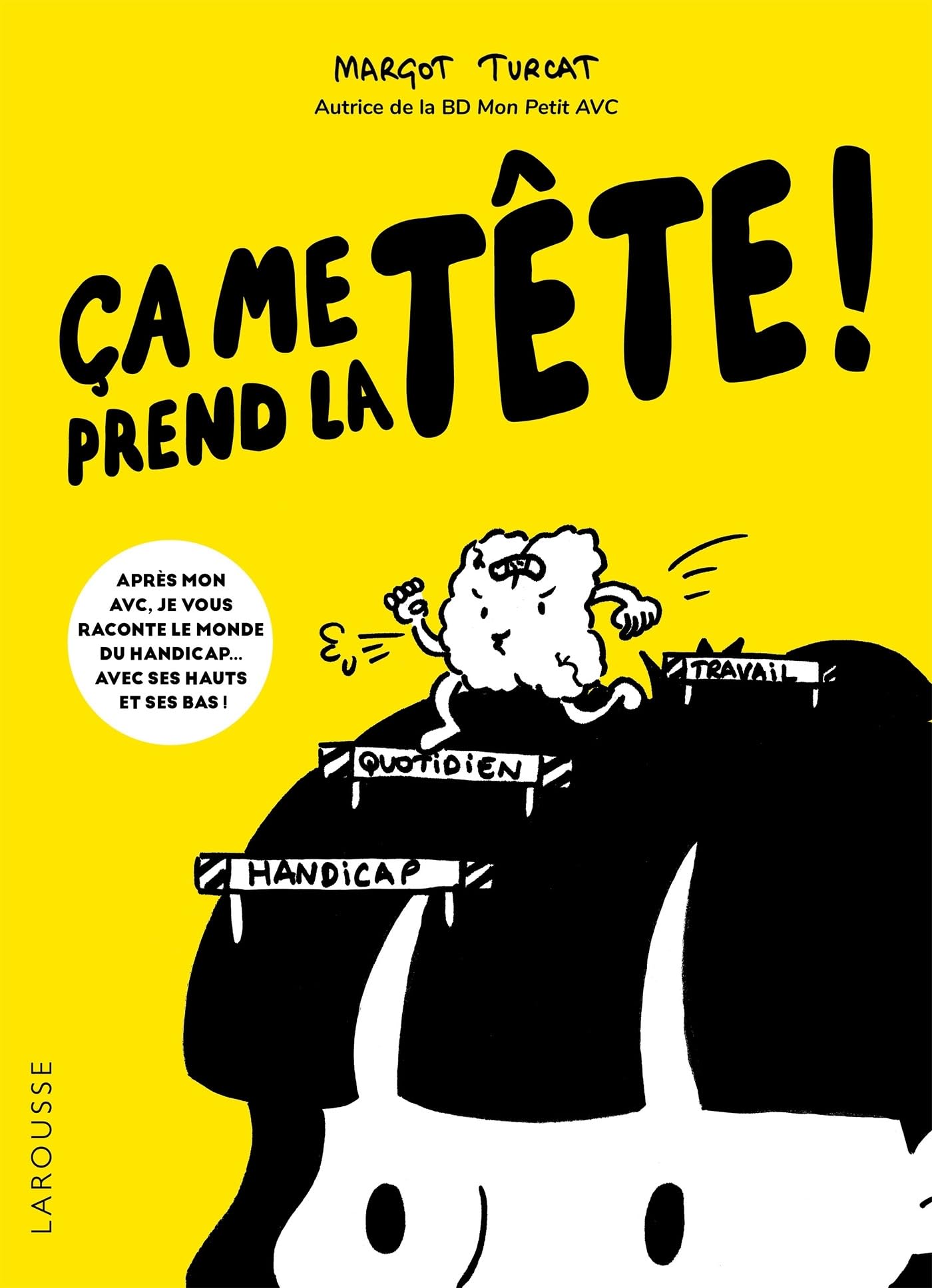 jaquette album Ça me prend la tête !: Après mon AVC, je vous raconte le monde du handicap... avec ses hauts et ses bas !