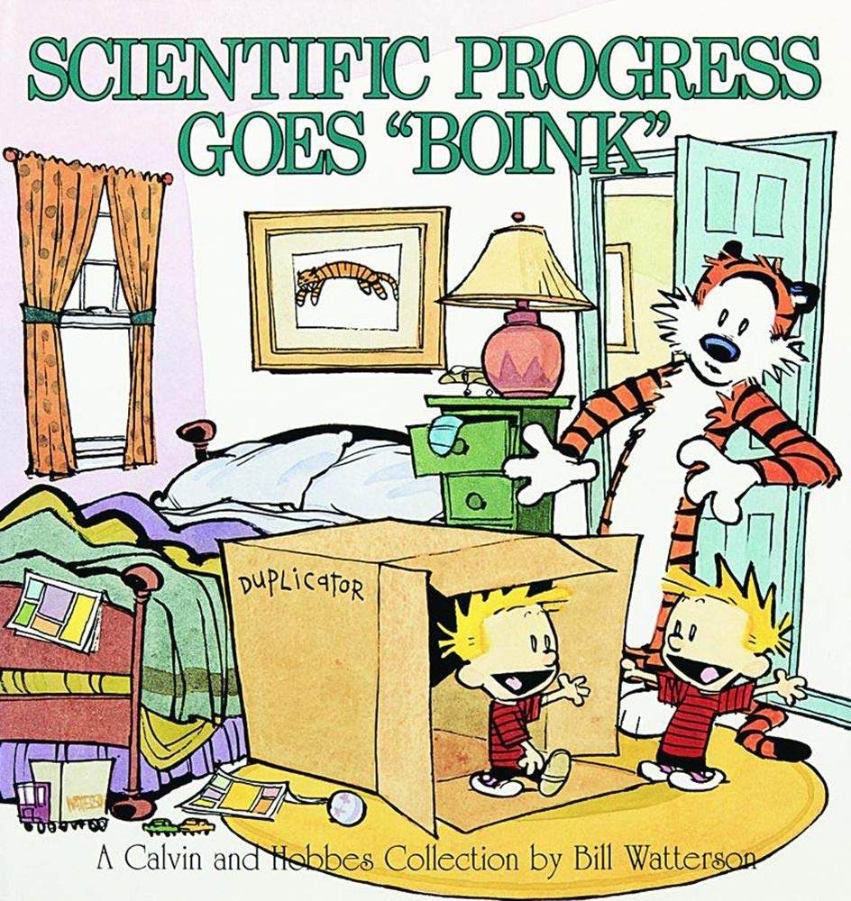 jaquette livre Scientific Progress Goes Boink: A Calvin and Hobbes Collection (Volume 7)