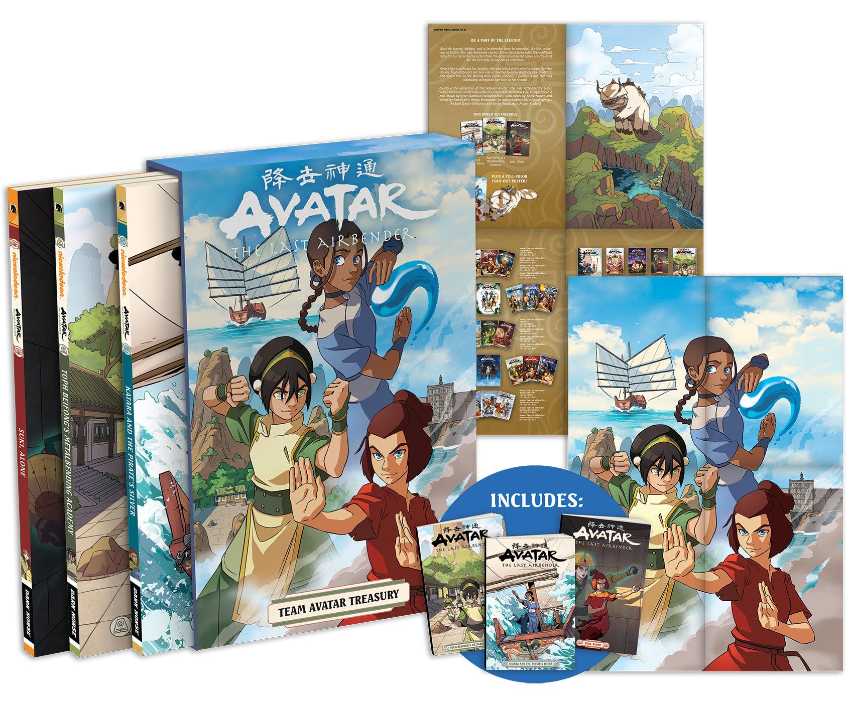 jaquette album Avatar: The Last Airbender--Team Avatar Treasury Boxed Set (Graphic Novels)