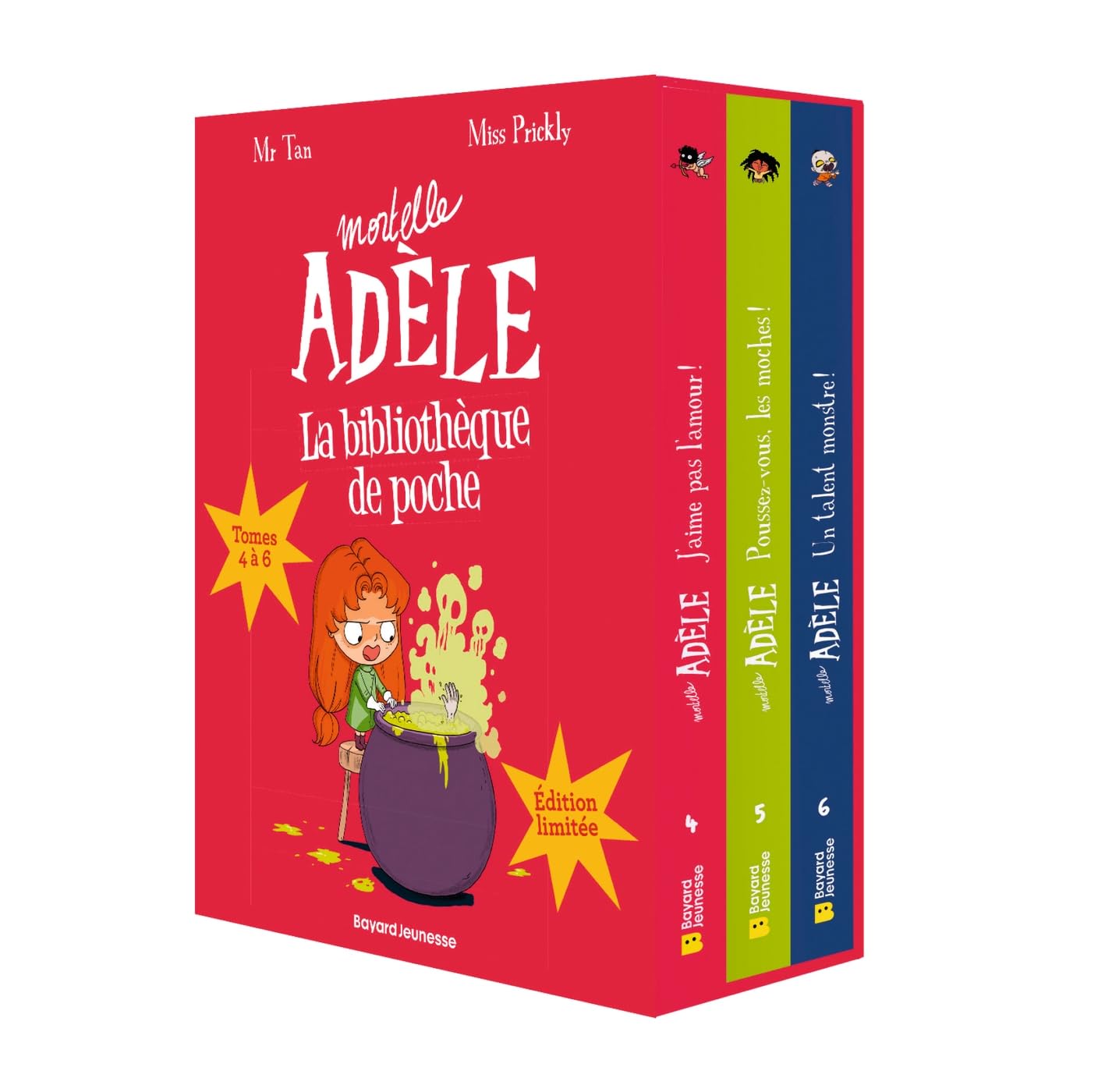 jaquette album Ma bibliothèque Mortelle Adèle : Coffret des tomes 4 à 6: Petit, mais mortel !