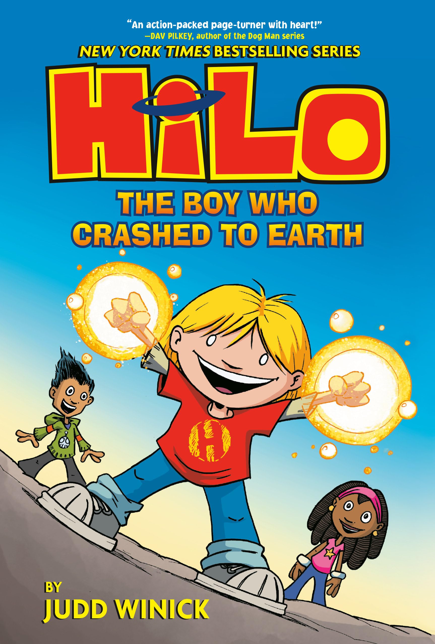 jaquette album Hilo Book 1: The Boy Who Crashed to Earth: (A Graphic Novel)