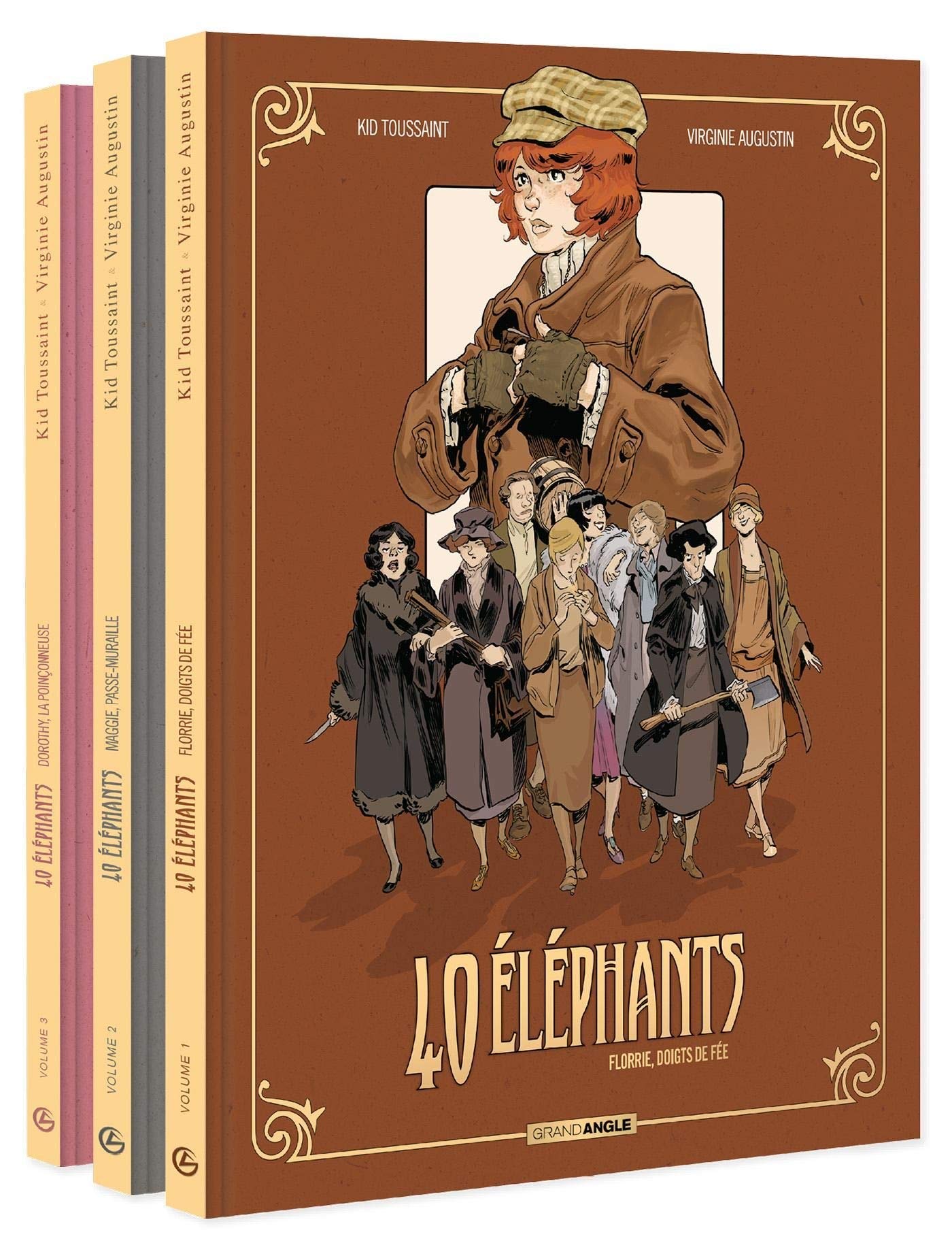 jaquette album 40 éléphants - Pack promo vol. 01 à 03