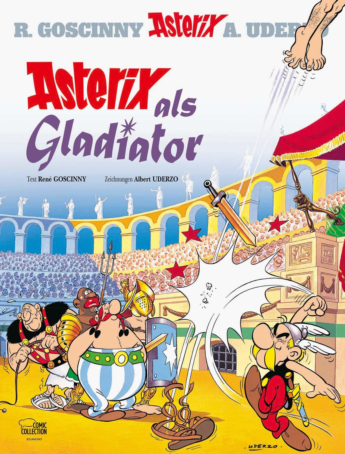 jaquette album Asterix in German: Asterix als Gladiator