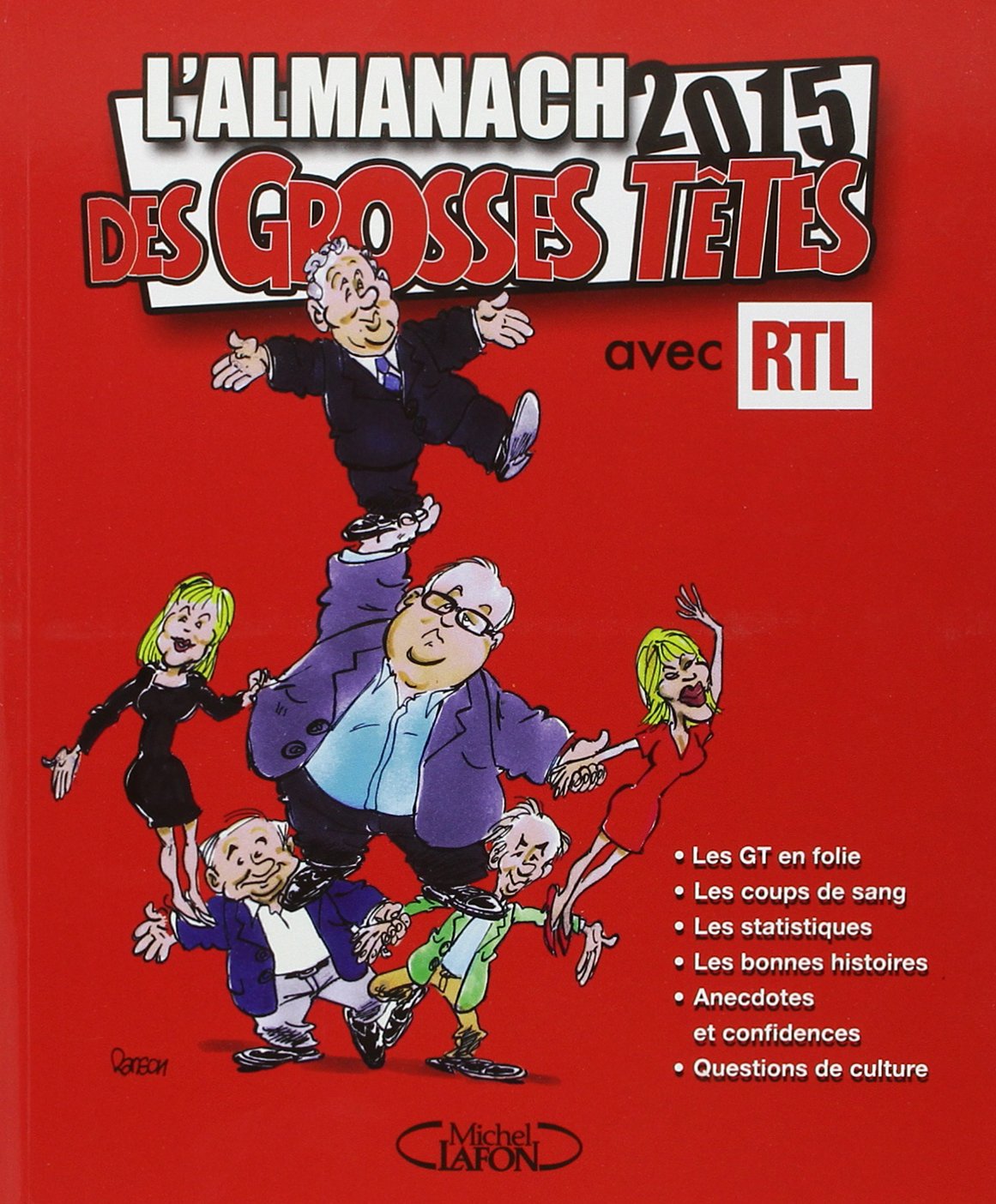 jaquette album L'almanach des Grosses Têtes 2015 avec RTL