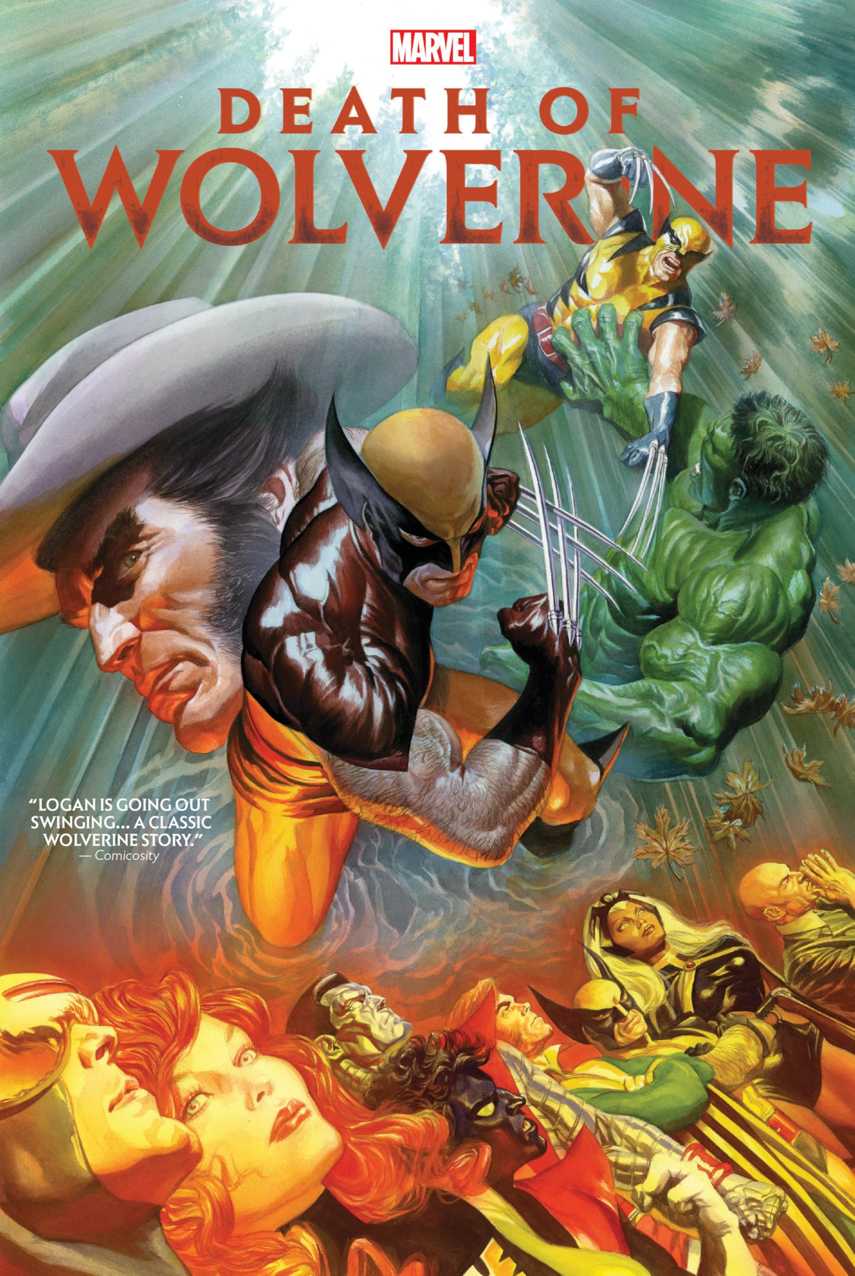 jaquette album DEATH OF WOLVERINE OMNIBUS ALEX ROSS COVER
