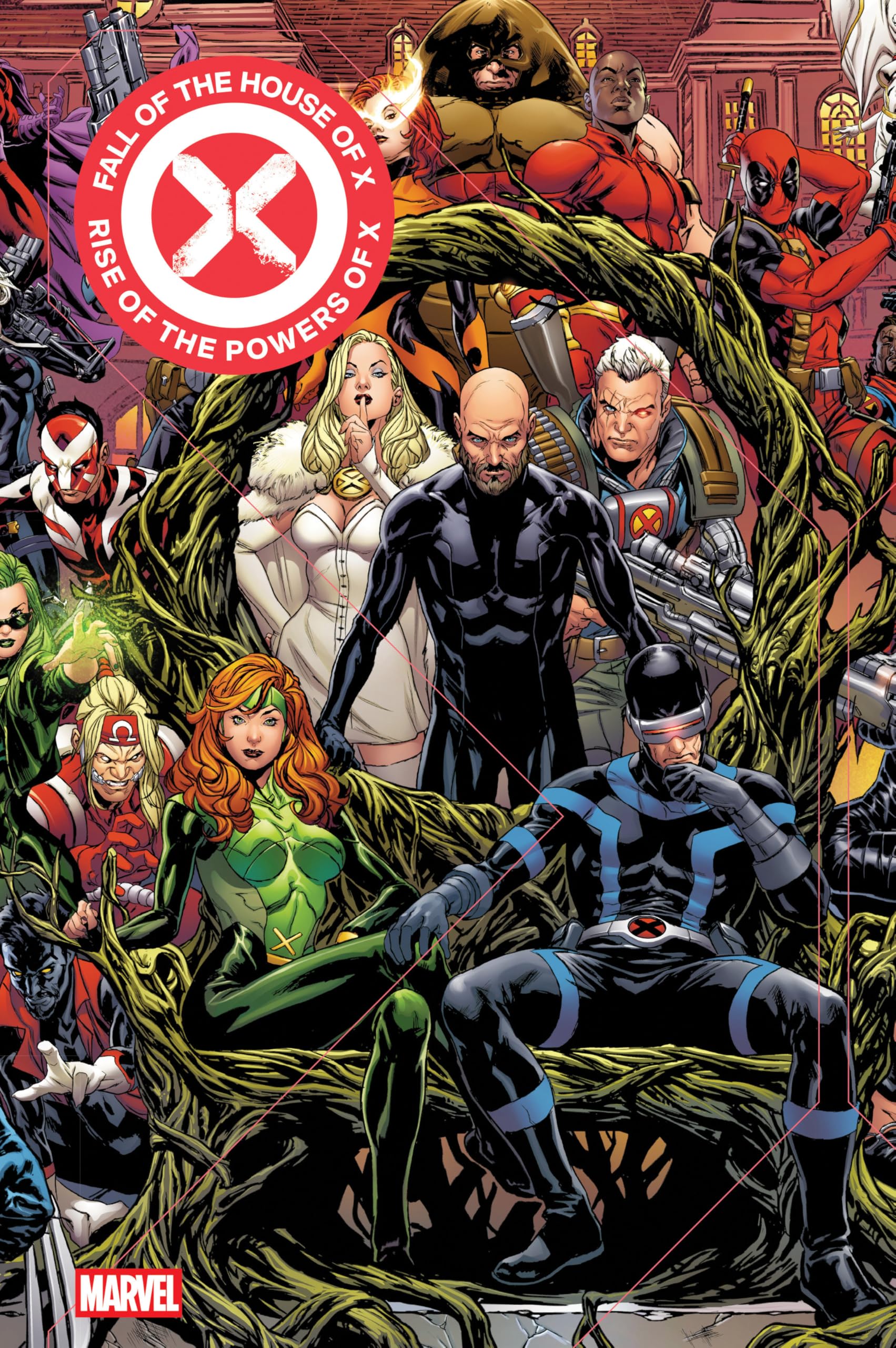 jaquette album Fall Of The House Of X/Rise Of The Powers Of X Omnibus Mark Brooks Cover