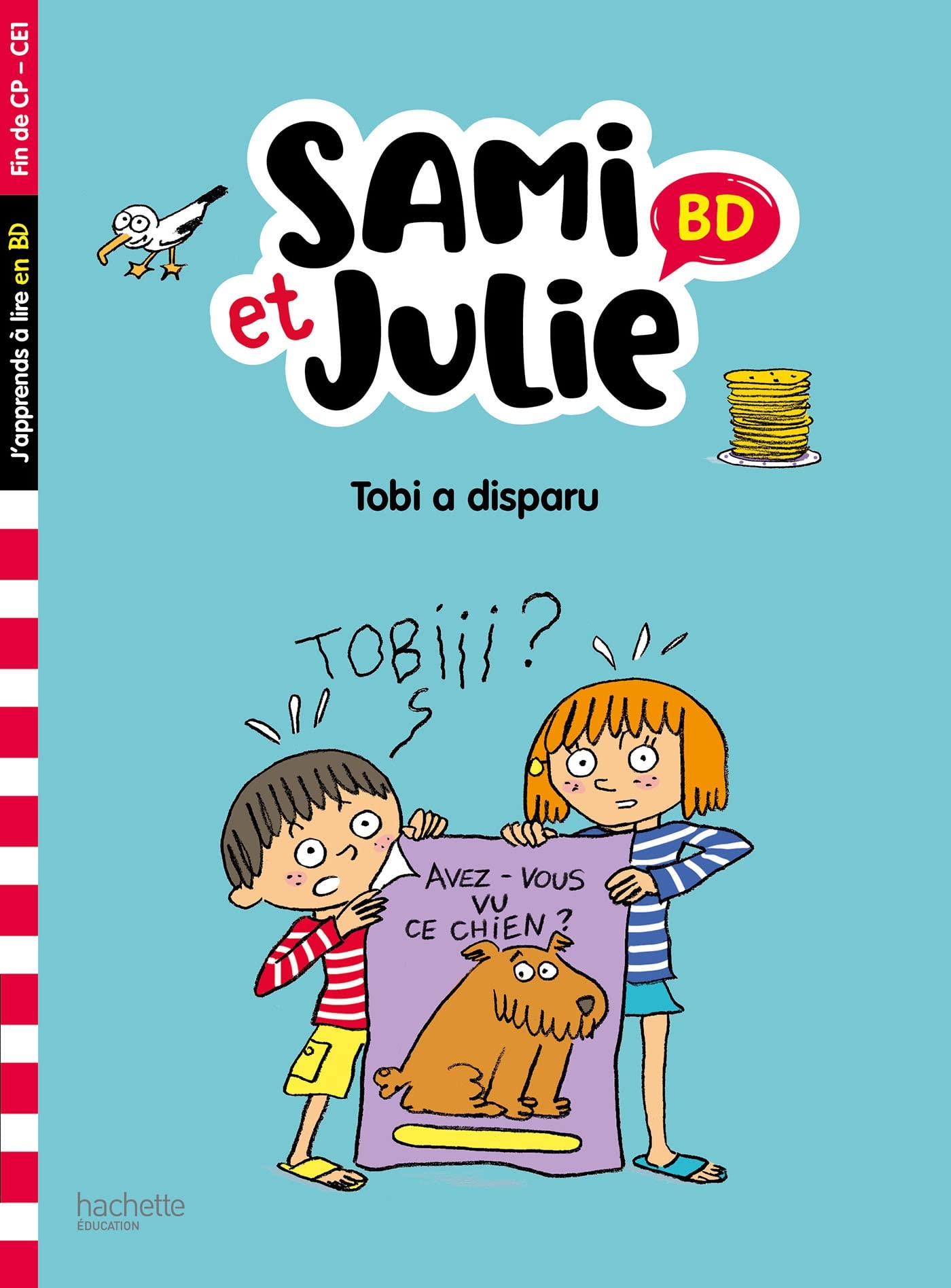 jaquette album Sami et Julie BD Fin de CP-CE1 - Tobi a disparu