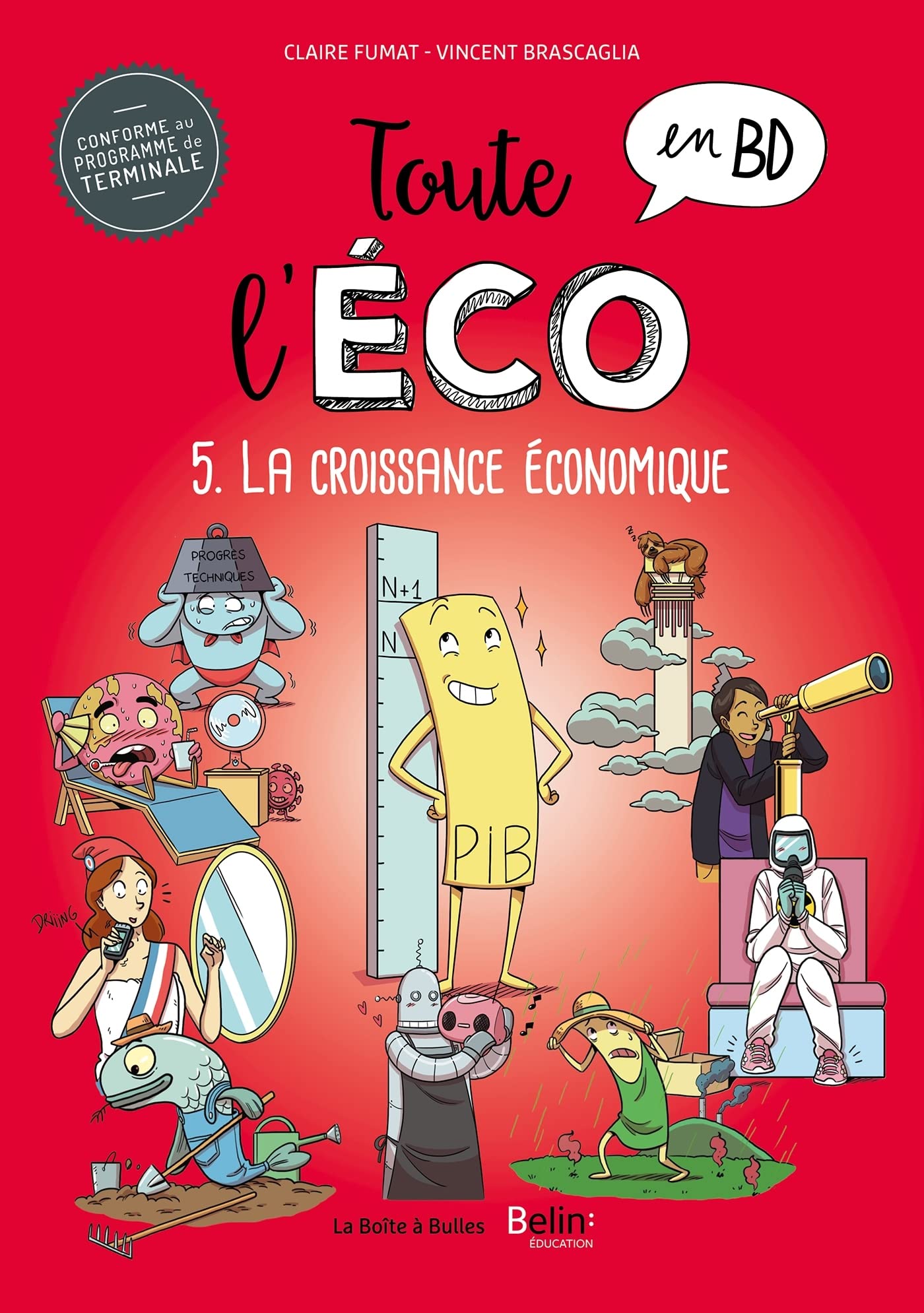 jaquette album Toute l'éco en BD T5 : La croissance économique
