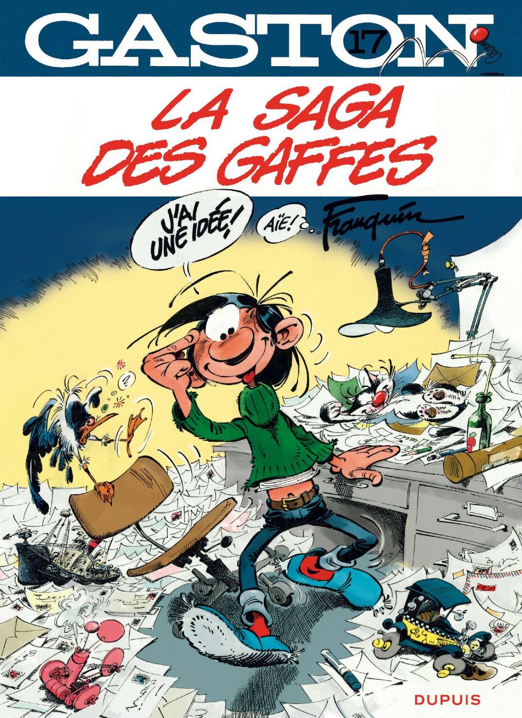jaquette album Gaston - tome 17 - La saga des gaffes
