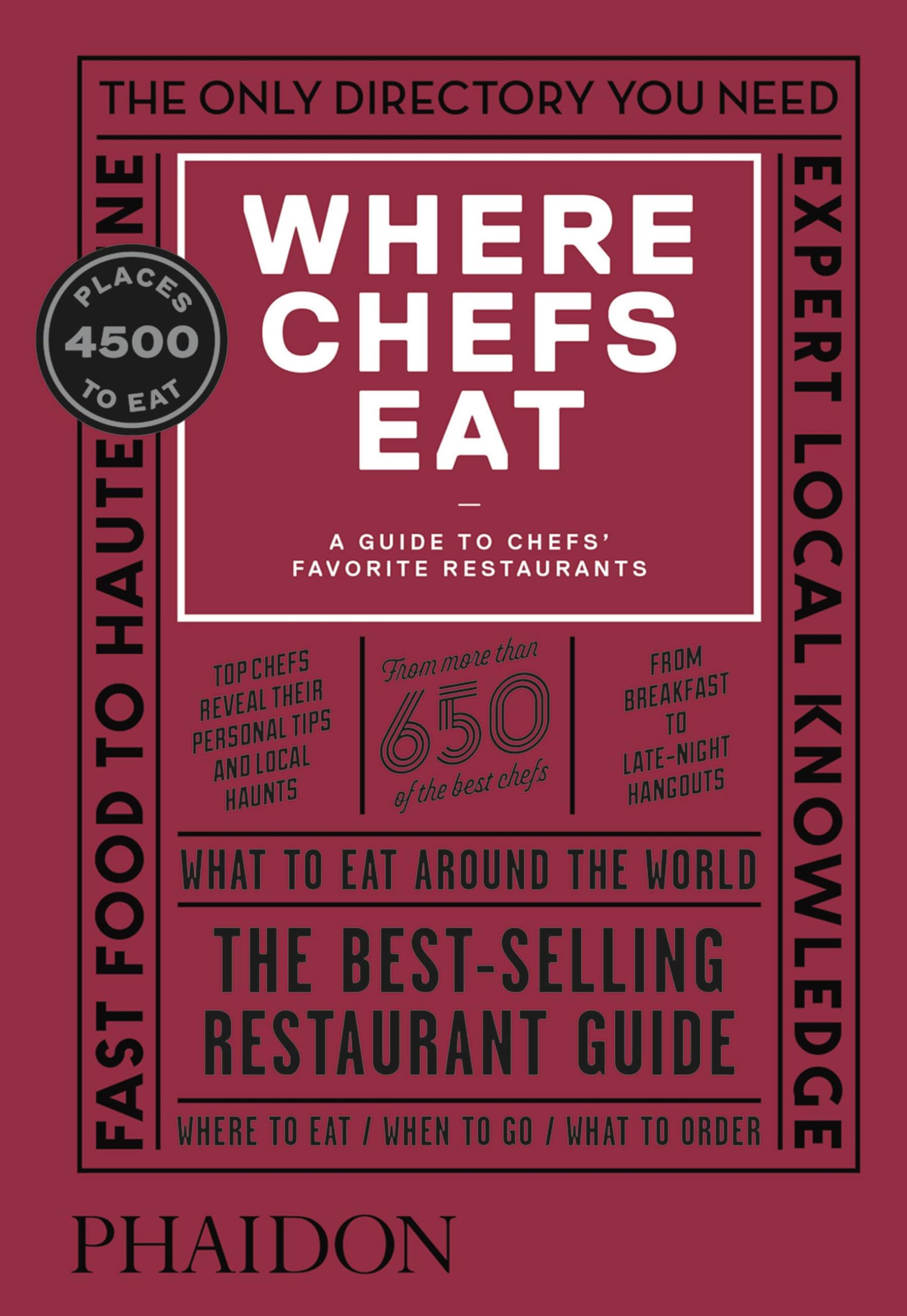 jaquette album WHERE CHEFS EAT: A GUIDE TO CHEFS FAVORITE RESTAURANTS (THIRD EDITION)