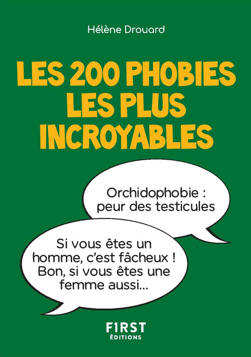 jaquette livre Les 200 phobies les plus incroyables