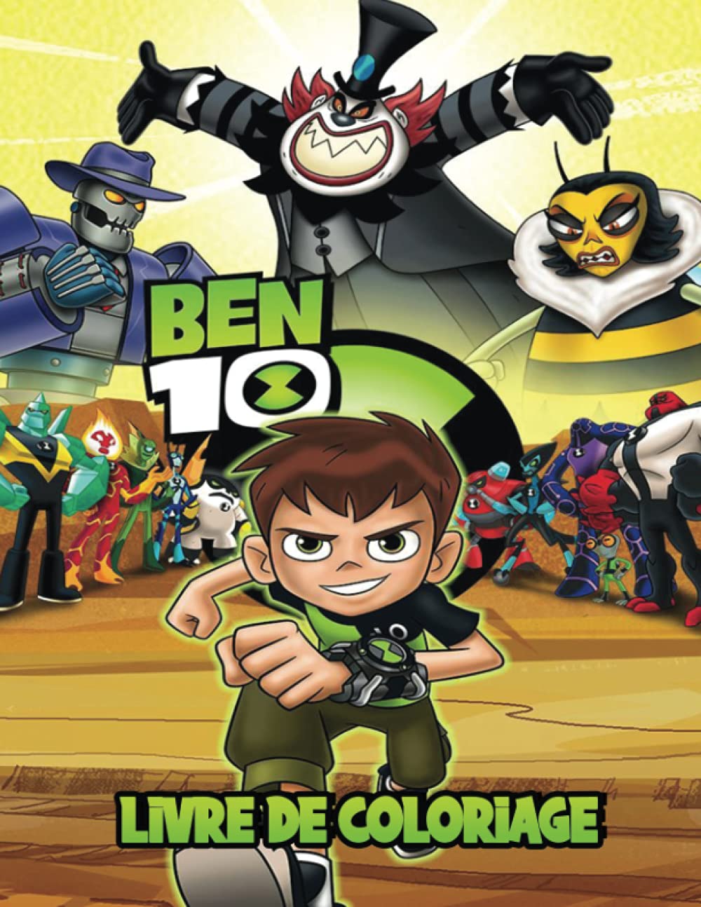 jaquette livre Ben 10 livre de coloriage