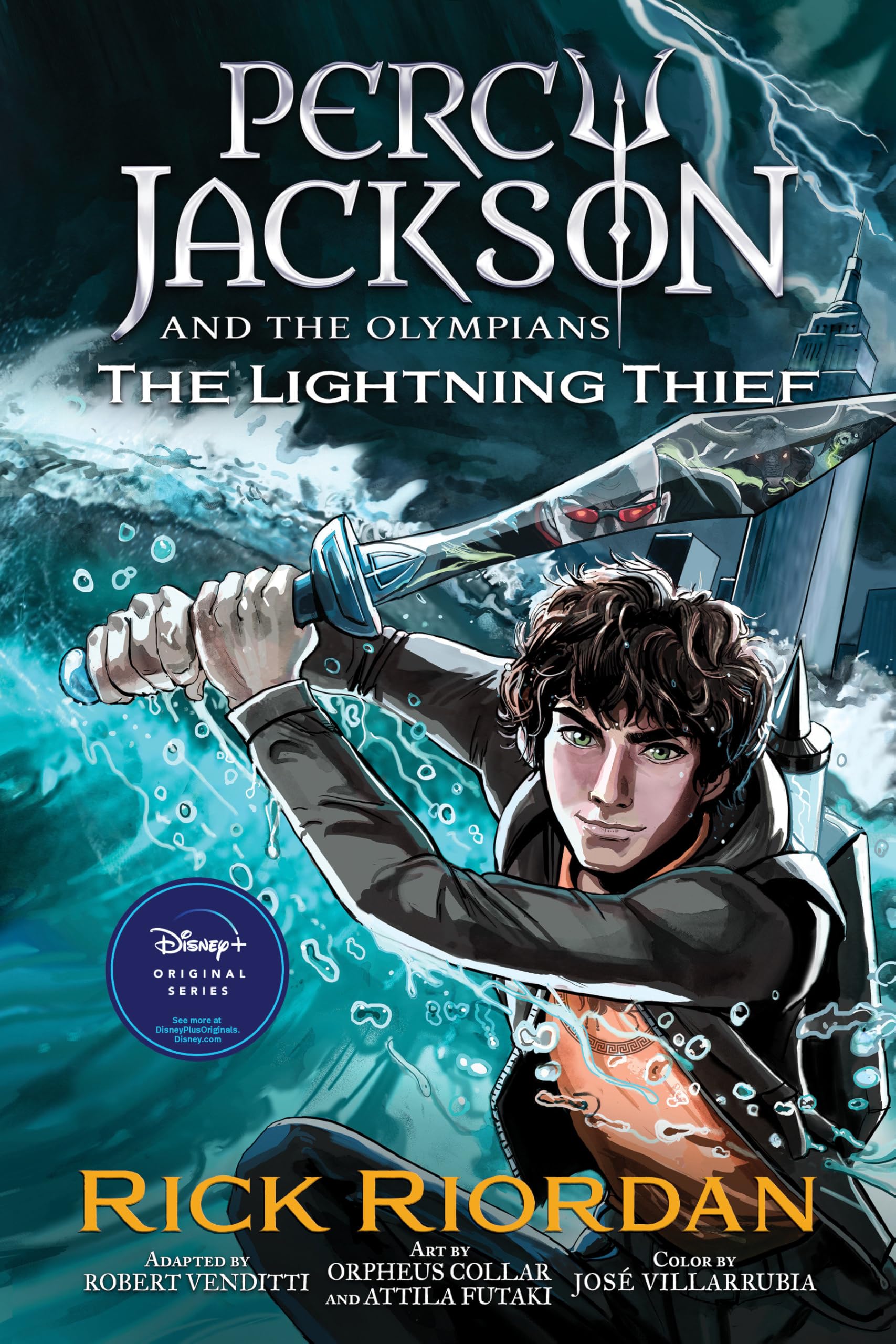 jaquette album Percy Jackson and the Olympians The Lightning Thief The Graphic Novel (paperback)