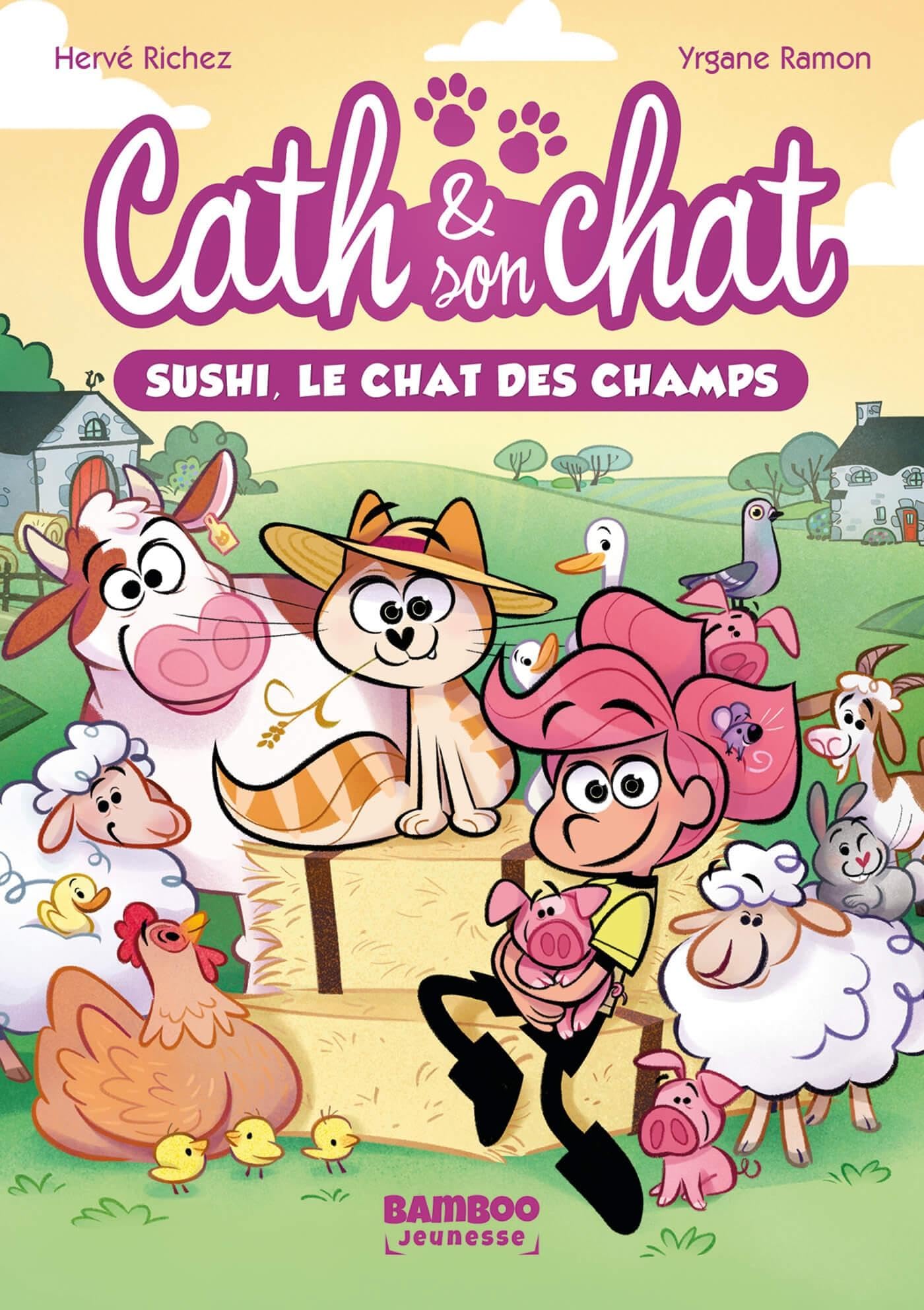 jaquette album Cath et son chat - Poche - tome 03: Sushi, le chat des champs