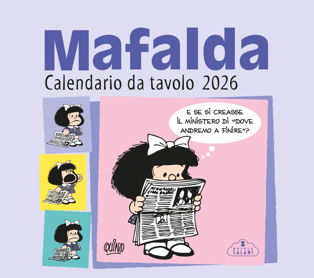 jaquette album Mafalda. Calendario da tavolo 2026