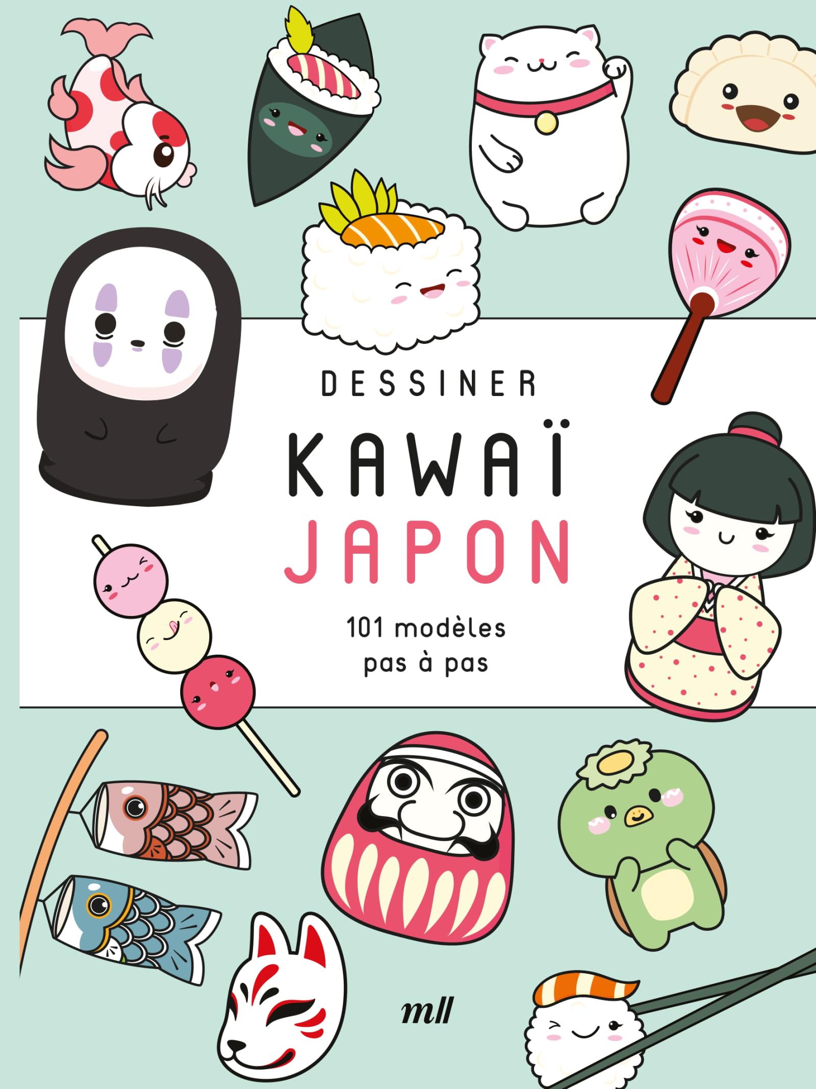 jaquette album Dessiner kawaï - Japon: 101 modèles pas à pas