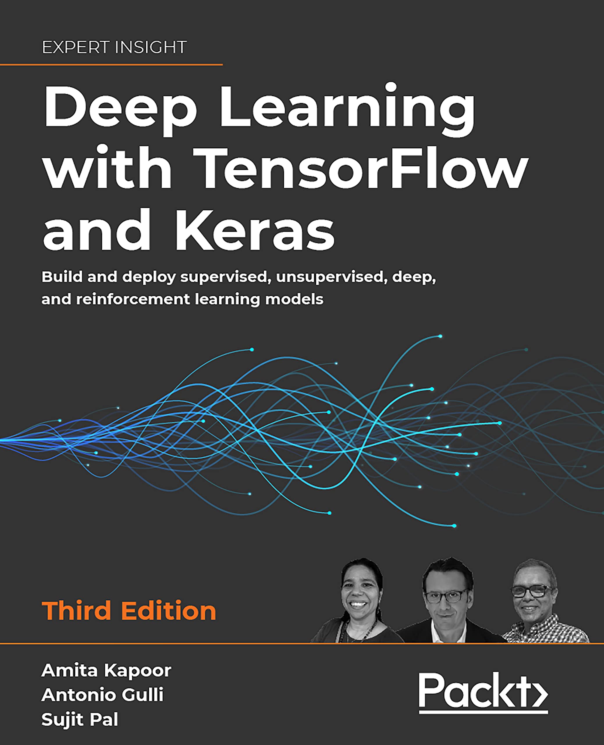 jaquette livre Deep Learning with TensorFlow and Keras: Build and deploy supervised, unsupervised, deep, and reinforcement learning models, 3rd Edition
