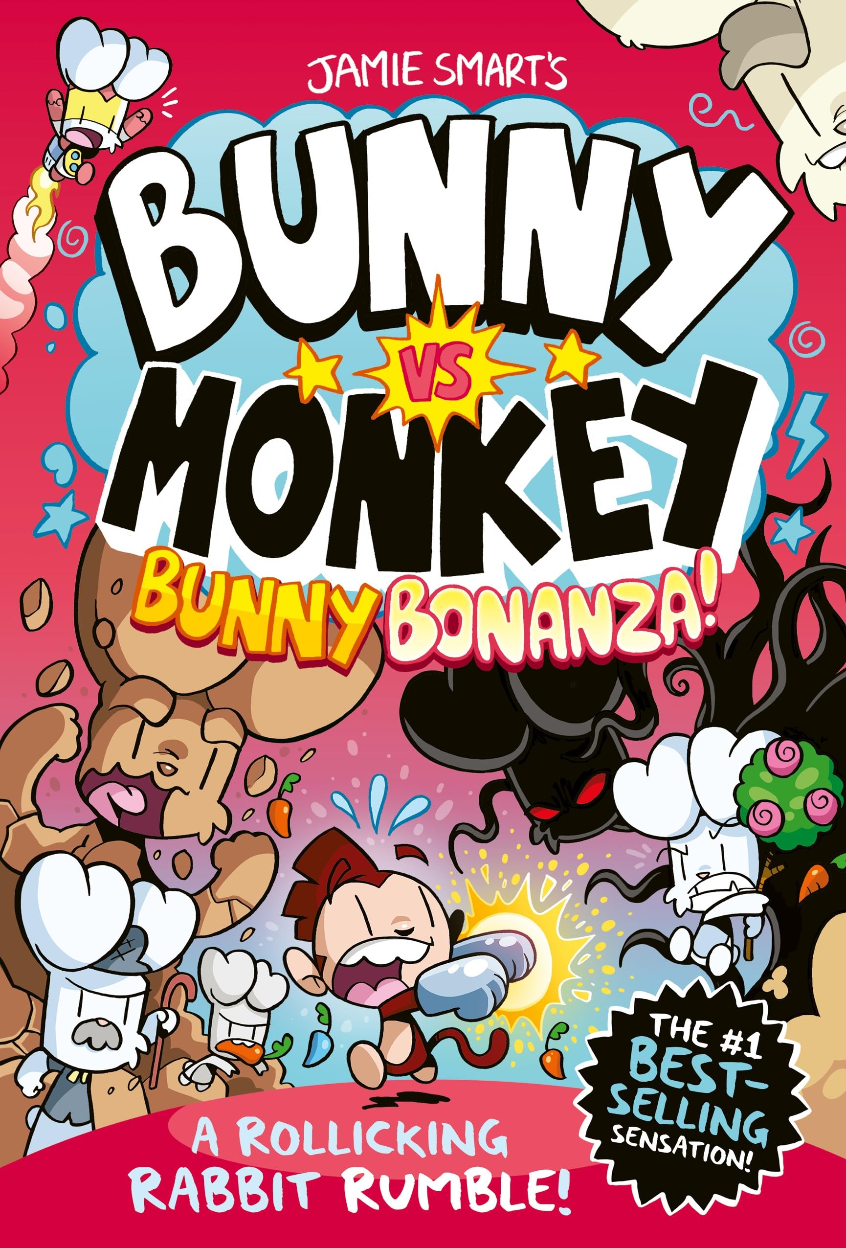 jaquette album Bunny vs Monkey: Bunny Bonanza (a Phoenix Comic Book, from the multi-million-selling creative genius Jamie Smart)