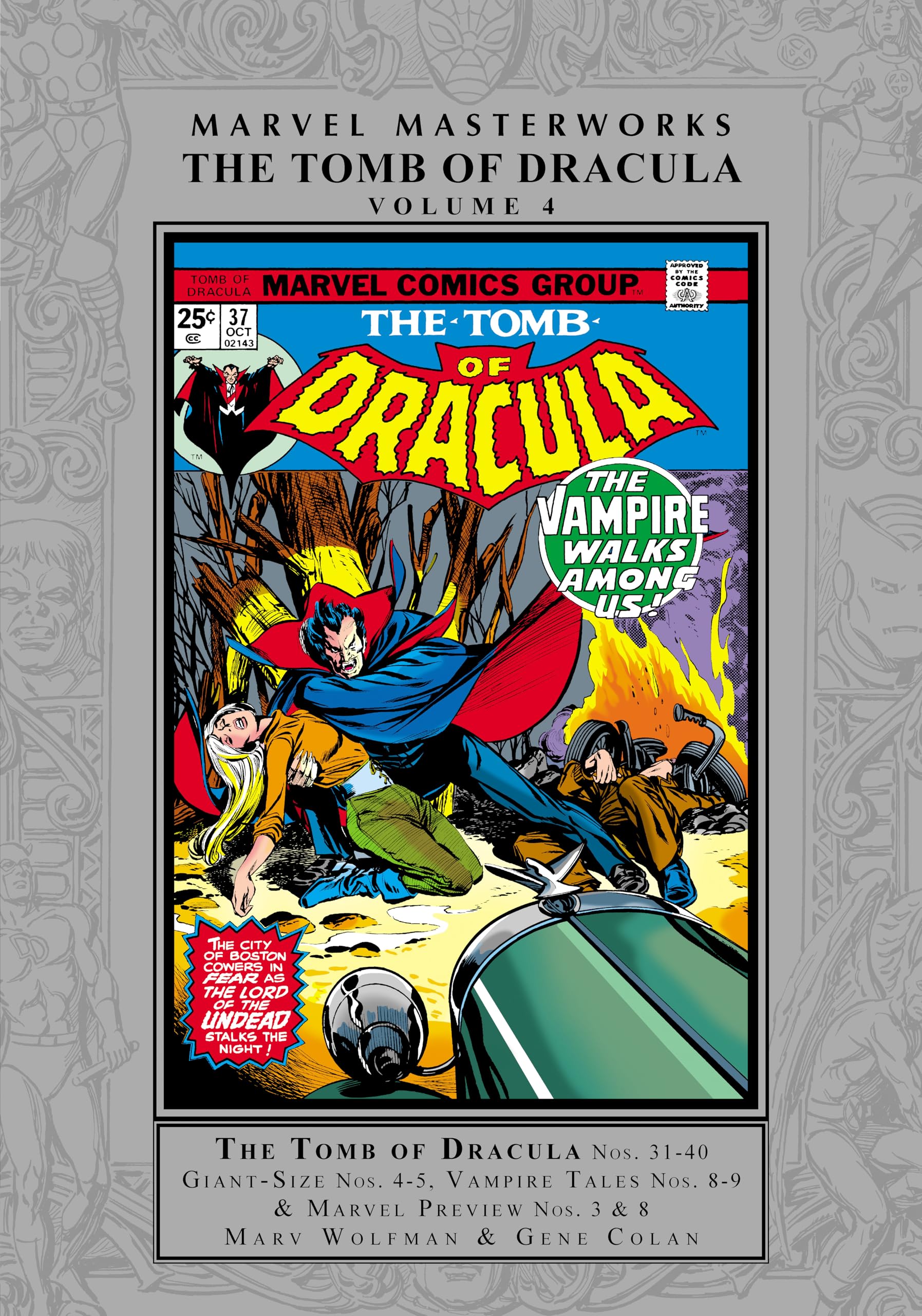 jaquette album MARVEL MASTERWORKS: THE TOMB OF DRACULA VOL. 4