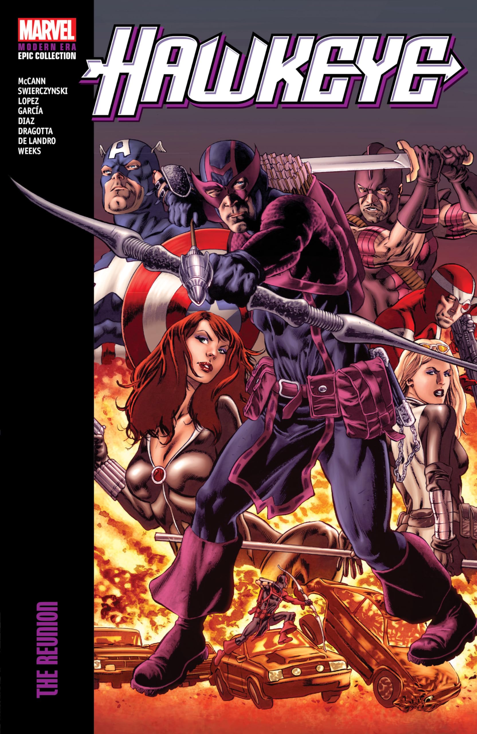 jaquette album HAWKEYE MODERN ERA EPIC COLLECTION: THE REUNION