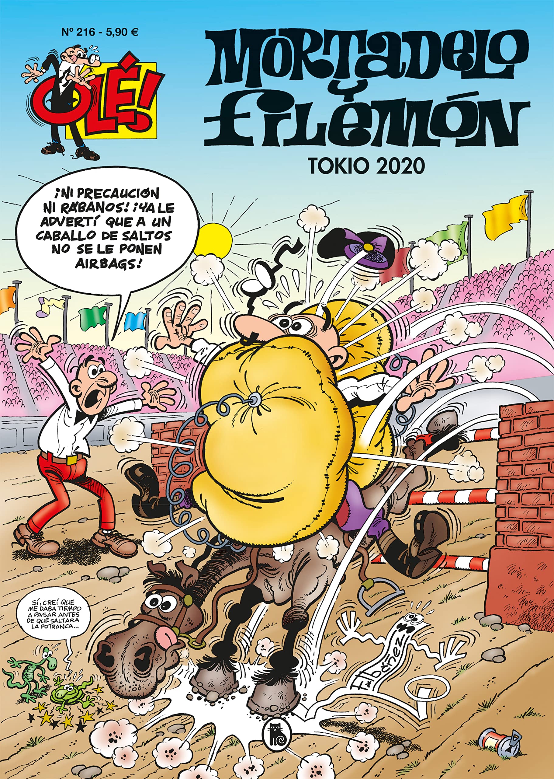 jaquette album Mortadelo y Filemón. Tokio 2020 (Olé! Mortadelo 216)