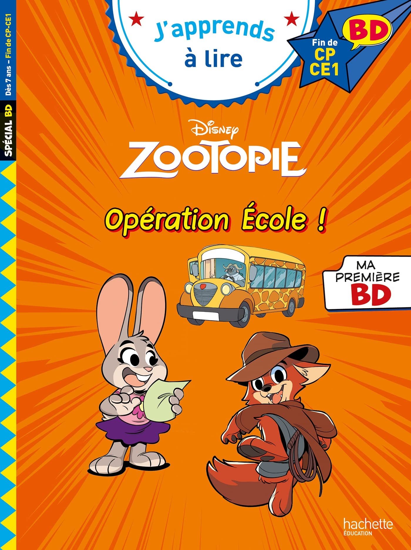 jaquette album Disney BD Fin de CP-CE1 - Zootopie - Opération école !