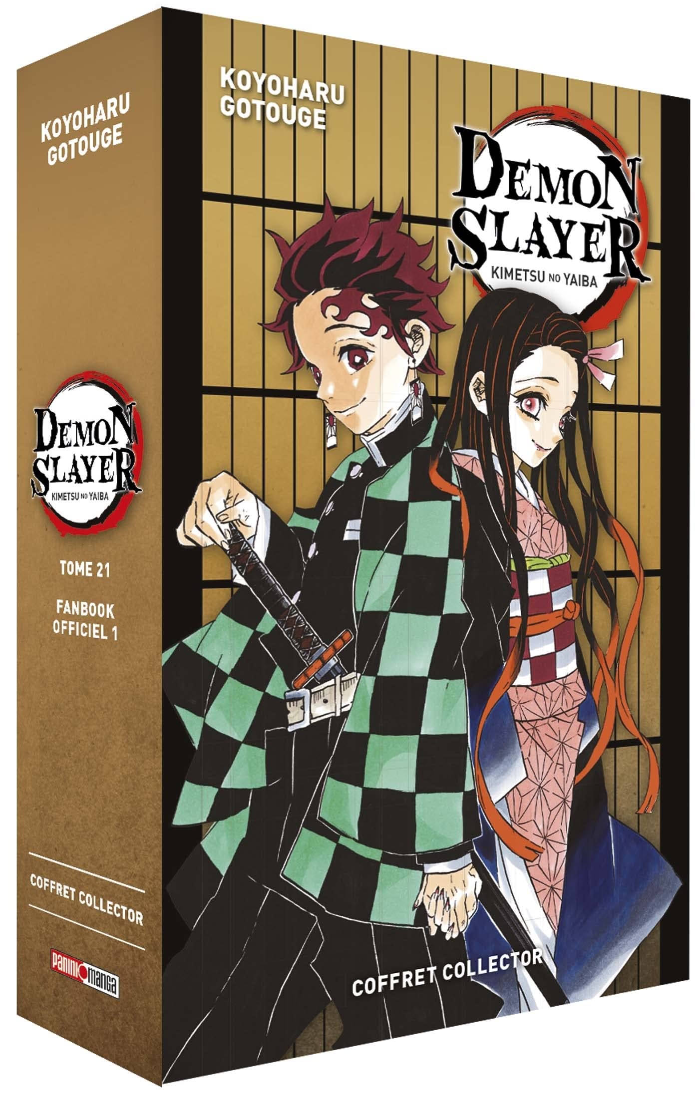 jaquette album Coffret Demon Slayer T21 + Fanbook N°01