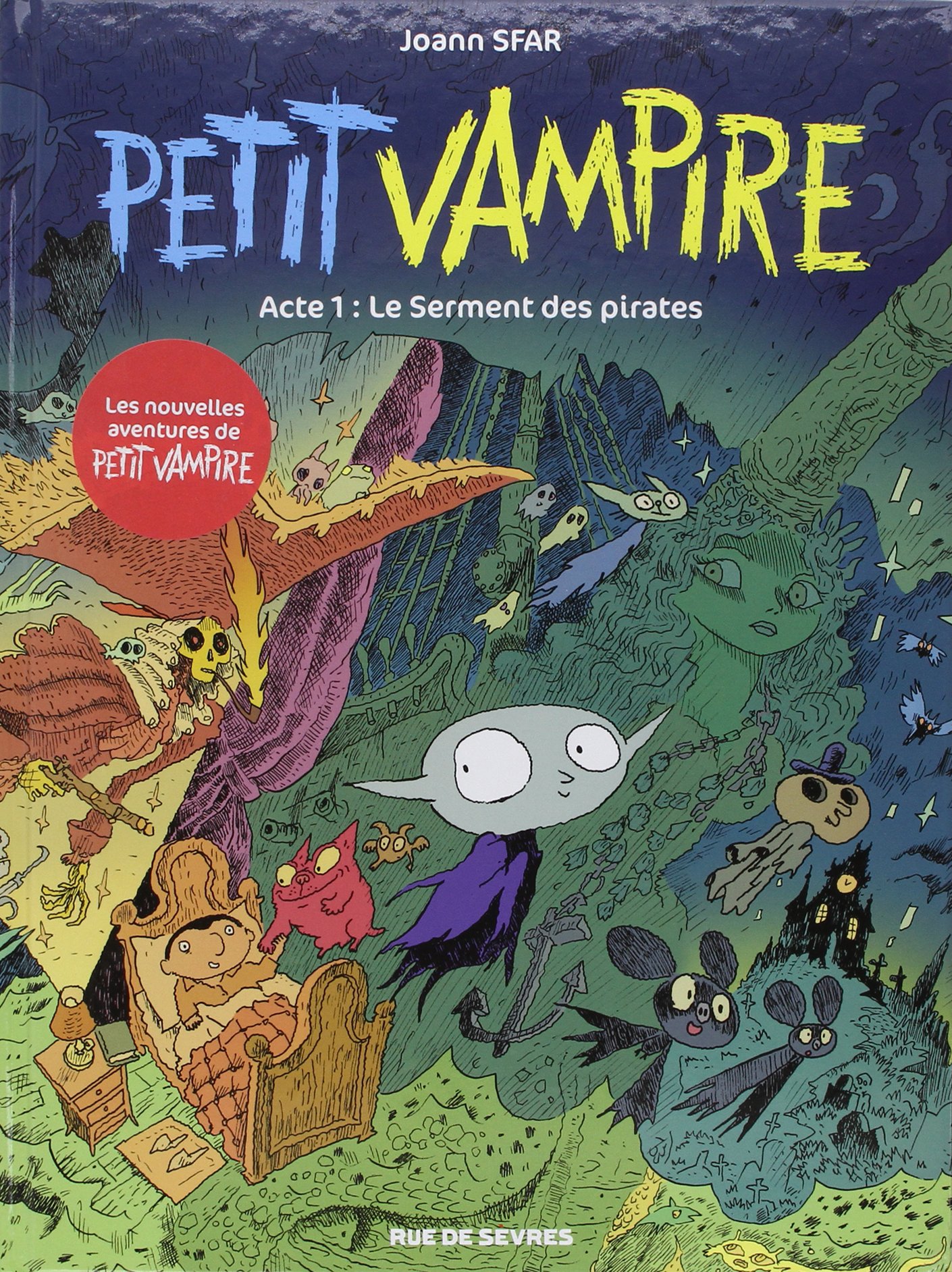 jaquette album PETIT VAMPIRE T1-NOUVELLES AVENTURES LE SERMENT DES PIRATES