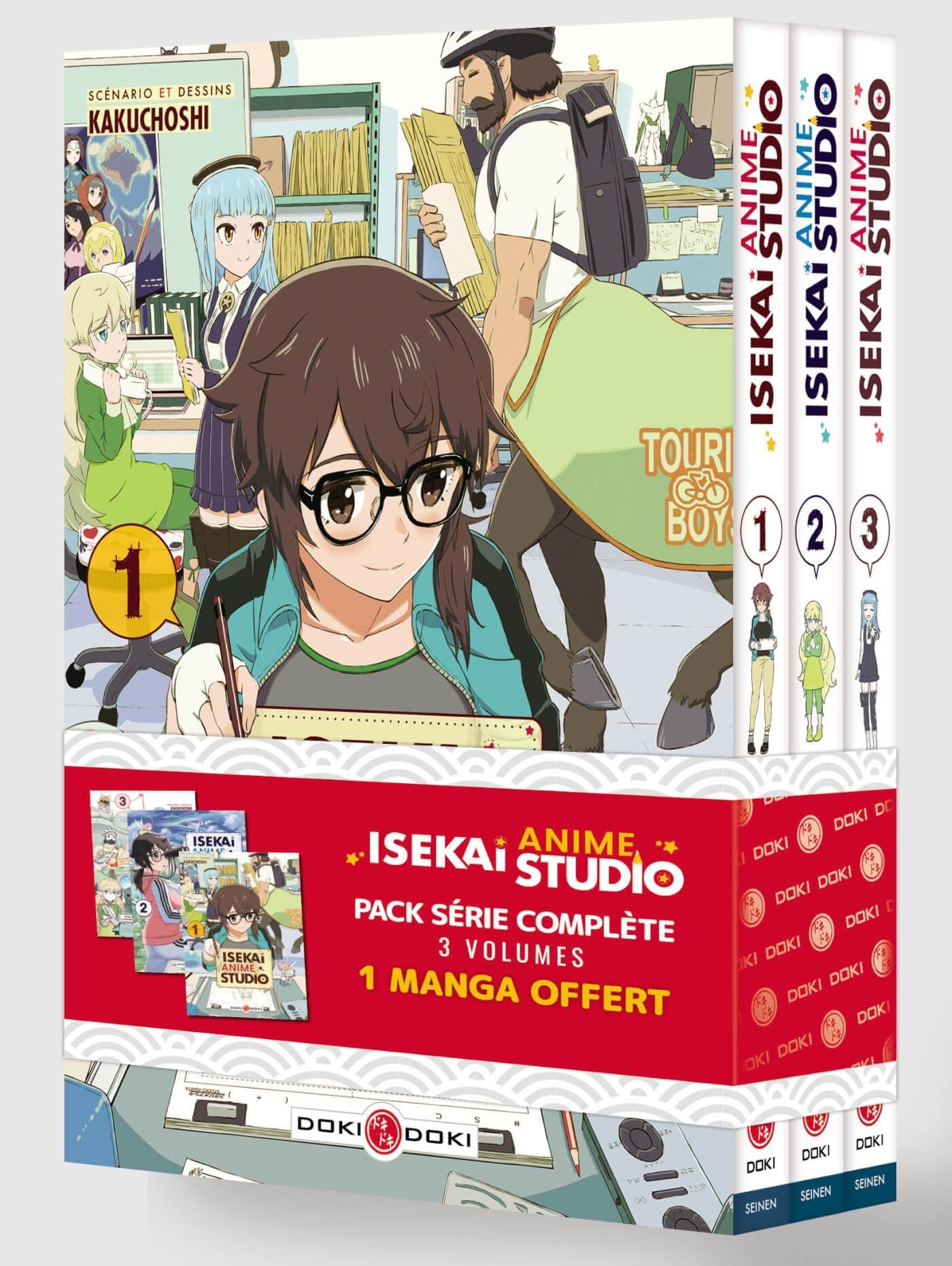 jaquette album Isekai Anime Studio - pack promo - vol. 01 à vol. 03