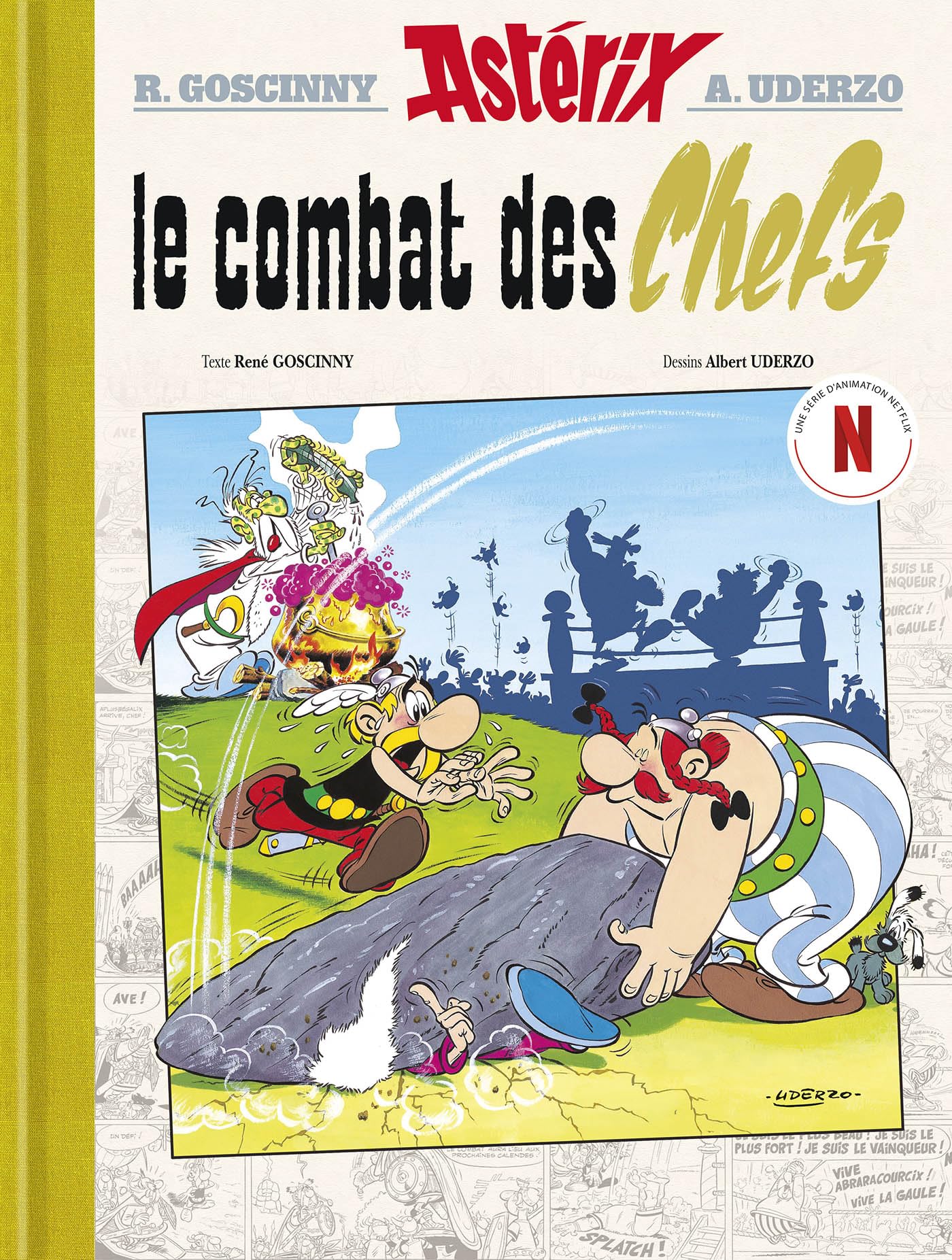 jaquette album Astérix - Le Combat des chefs n°7 - Édition luxe série Netflix