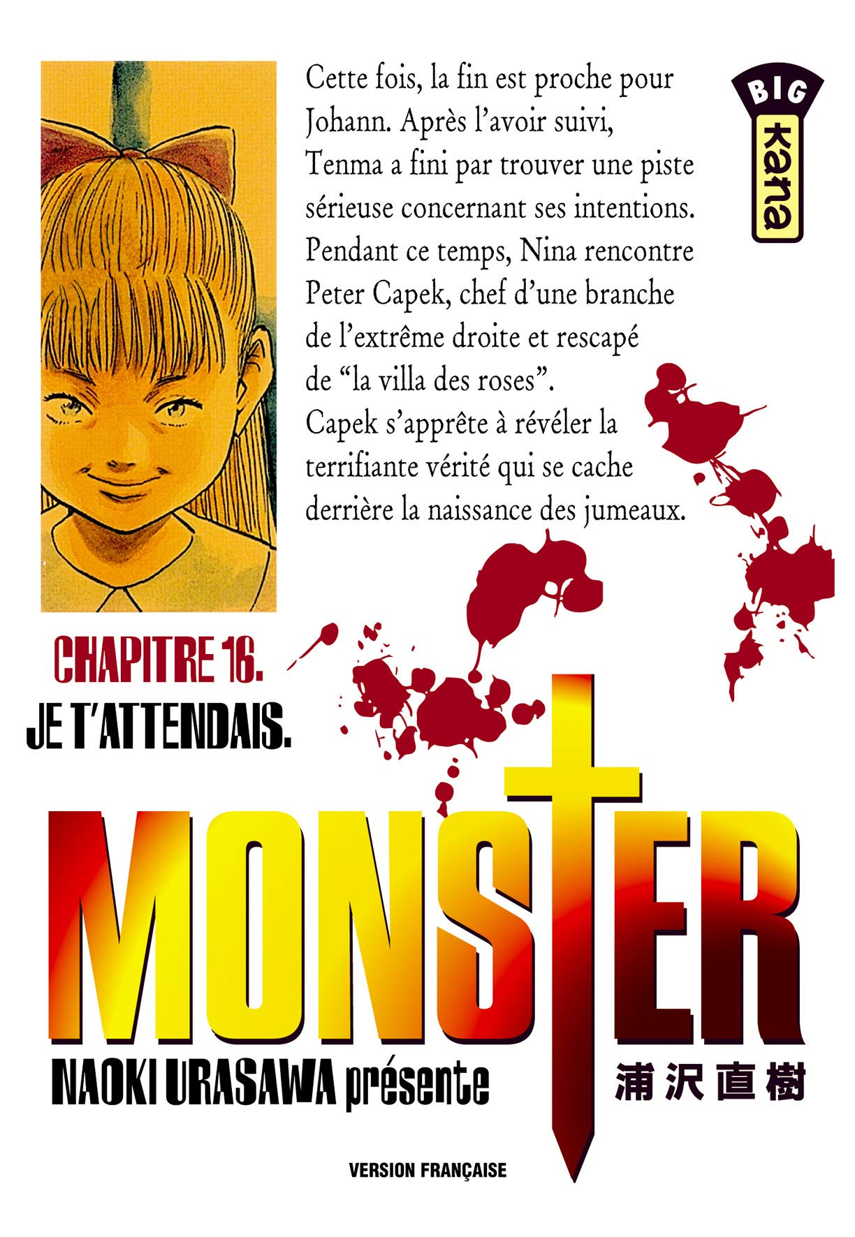 jaquette album Monster, tome 16 : Je t'attendais