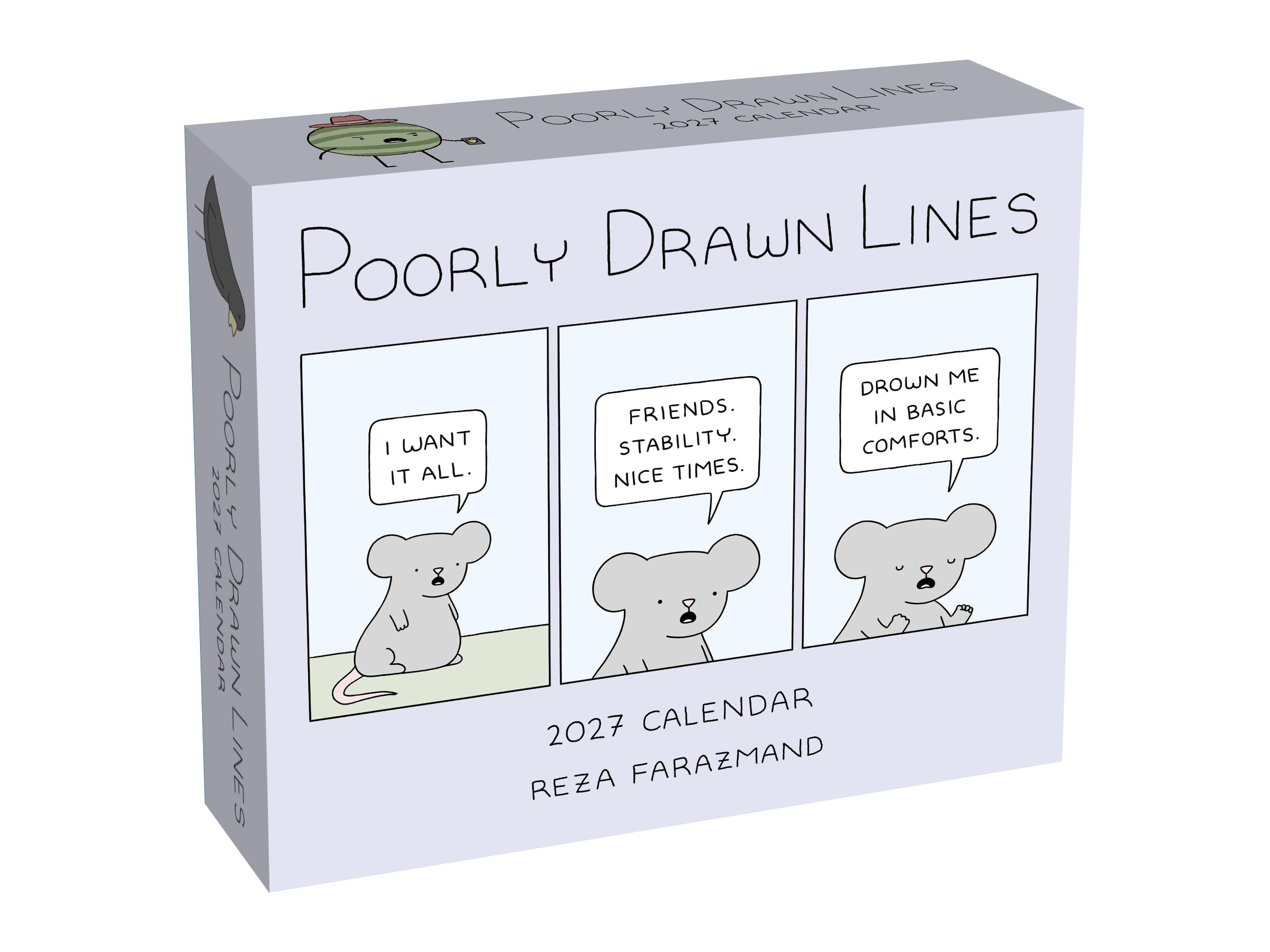 jaquette livre Poorly Drawn Lines 2027 Day-to-Day Calendar