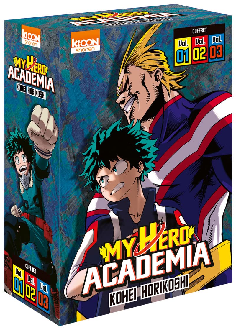 jaquette album Coffret My Hero Academia vol. 1 à 3