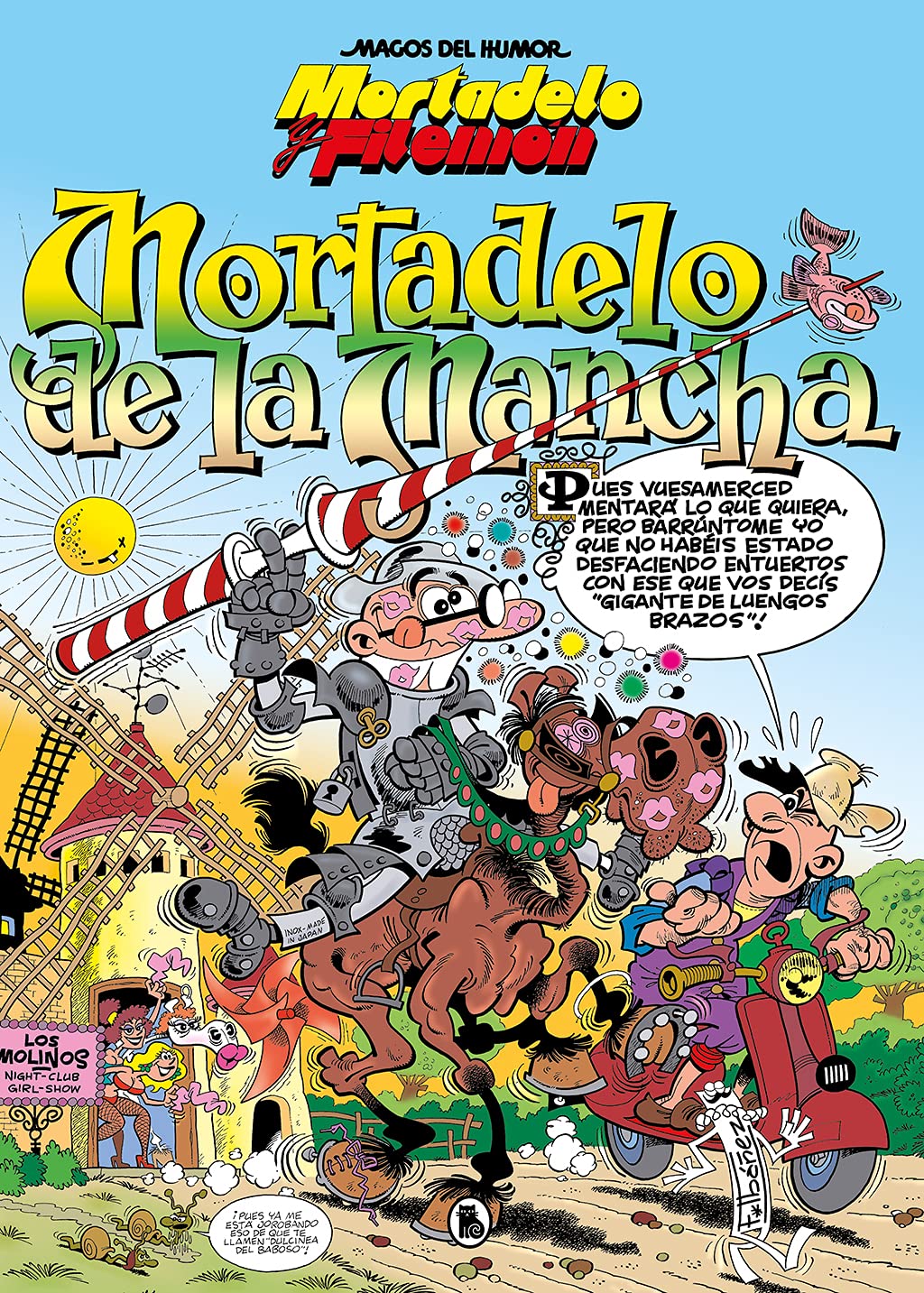 jaquette album Mortadelo y Filemón. Mortadelo de la Mancha (Magos del Humor 103)