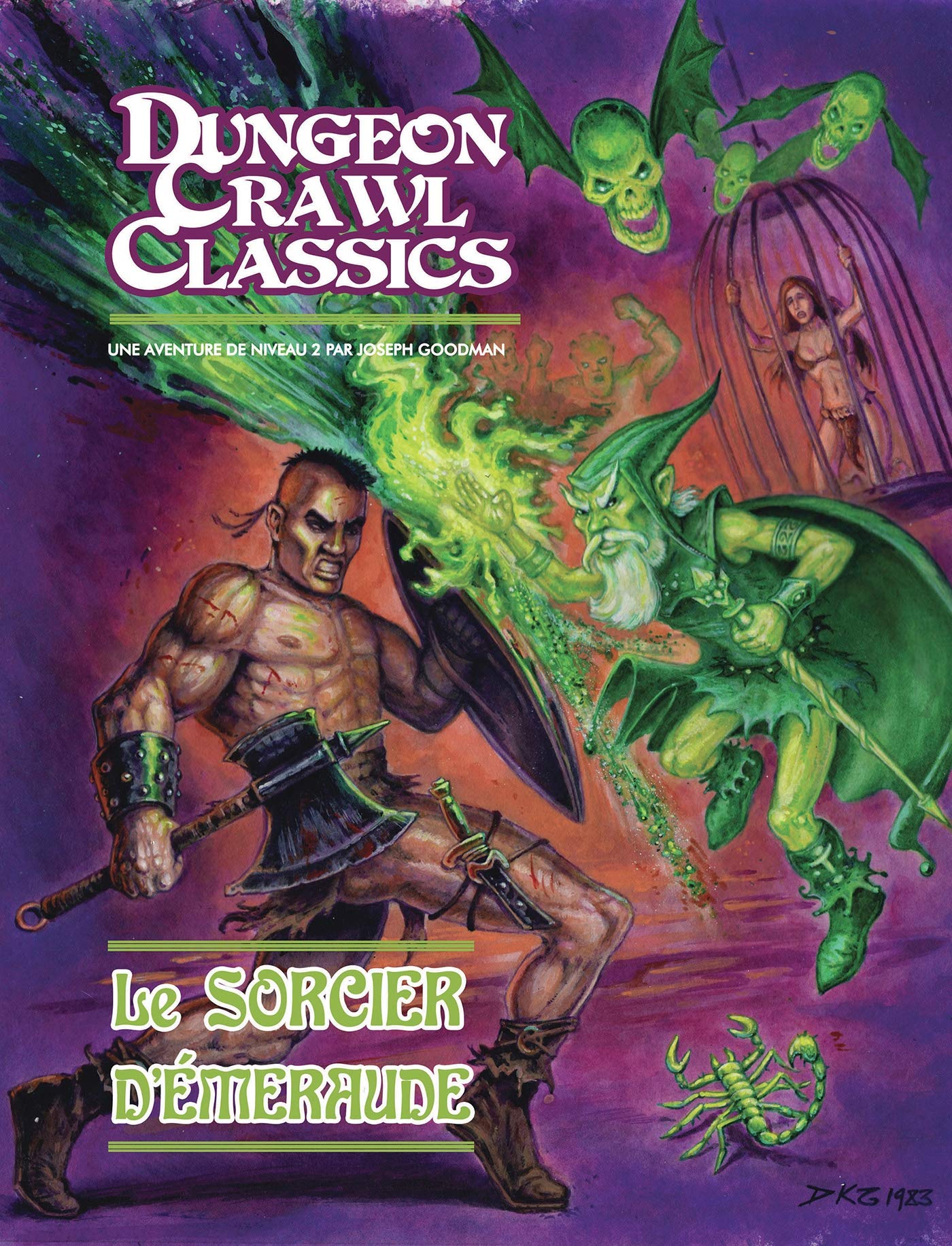 jaquette album Dungeon Crawl Classics 03 : L'Enchanteur d'émeraude (Niv2)