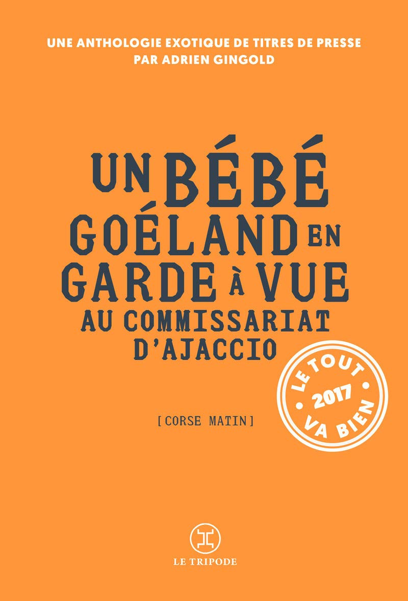jaquette album Un bébé Goéland en garde à vue au commissariat d'Ajaccio - Le tout va bien 2017
