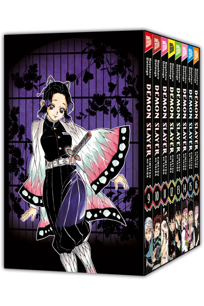 jaquette album Demon Slayer - Kimetsu no Yaiba 9-16 mit Sammelschuber