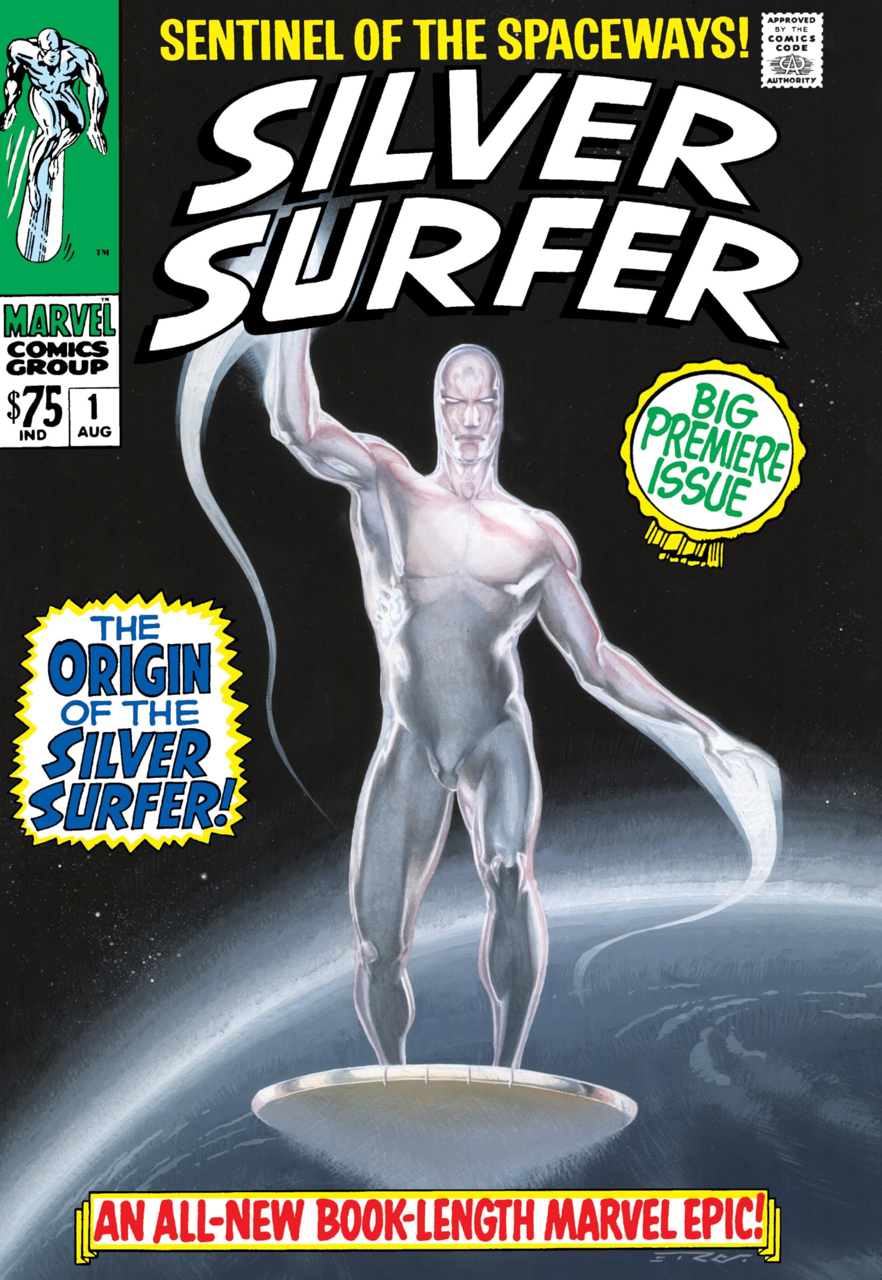jaquette album SILVER SURFER OMNIBUS VOL. 1 JOHN BUSCEMA FIRST ISSUE COVER [NEW PRINTING 2]