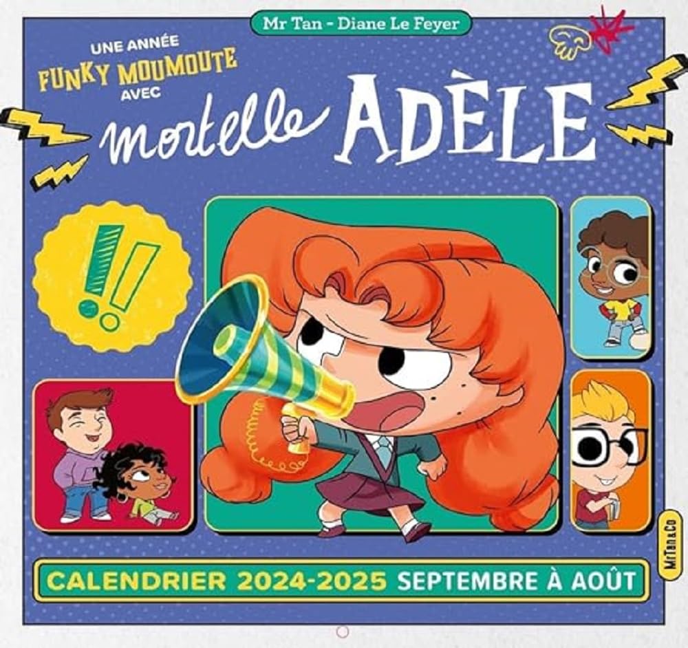 jaquette album Calendrier mural Mortelle Adèle (2024-2025)