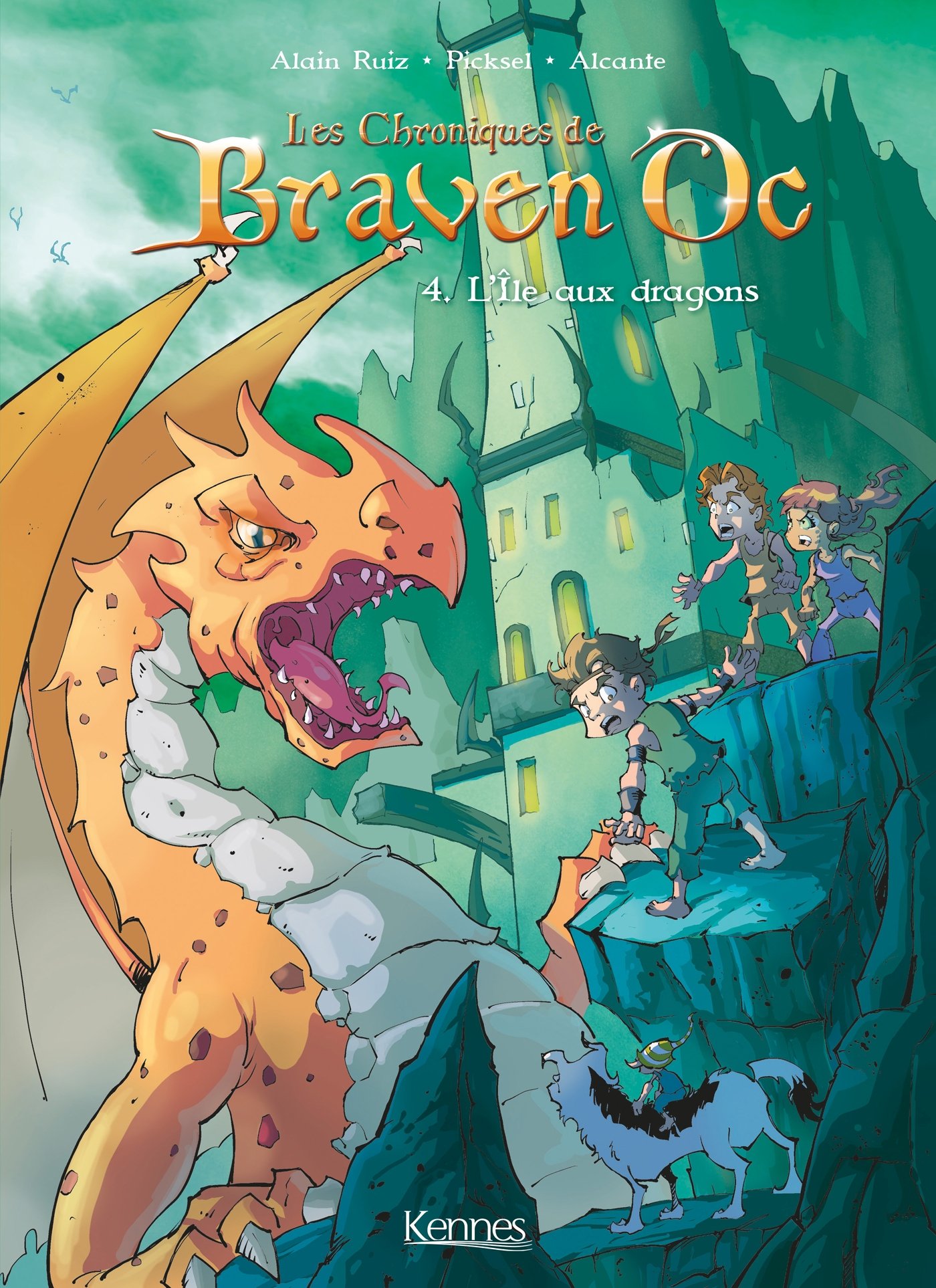 jaquette album Braven Oc BD T04: L'Île aux dragons