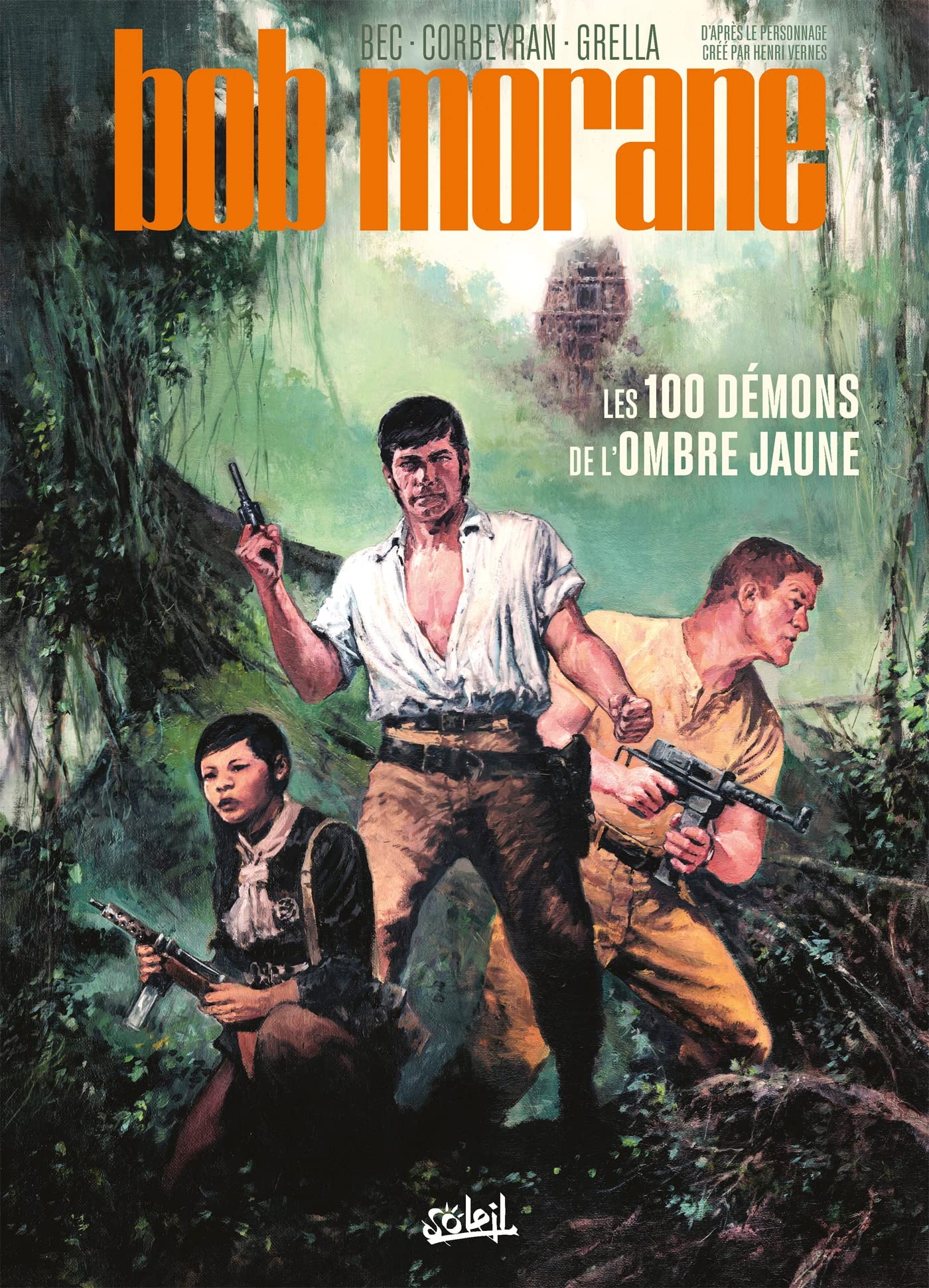jaquette album Bob Morane T01: Les 100 Démons de l'Ombre Jaune