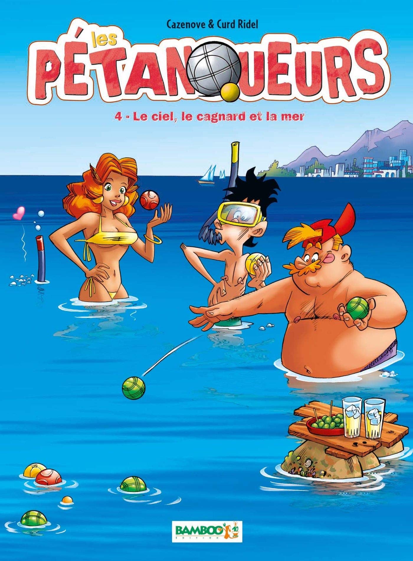 jaquette album Les Pétanqueurs - tome 04: Le ciel, le cagnard et la mer
