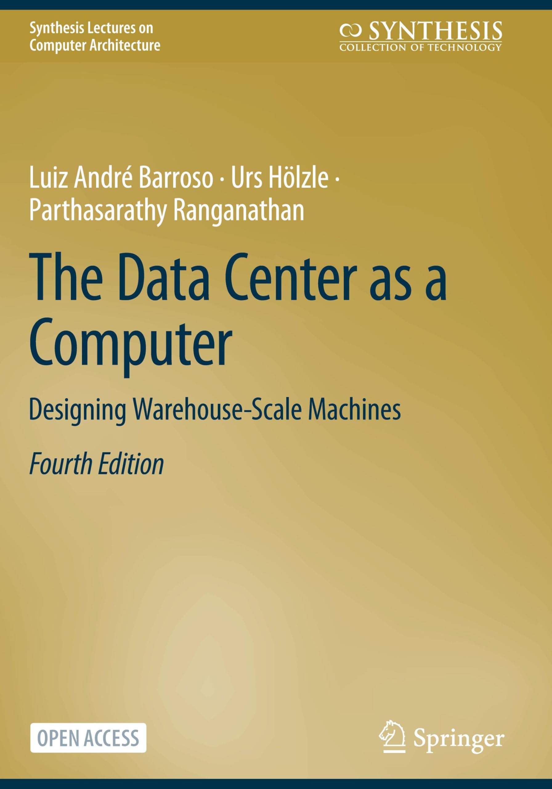 jaquette livre The Data Center As a Computer: Designing Warehouse-scale Machines