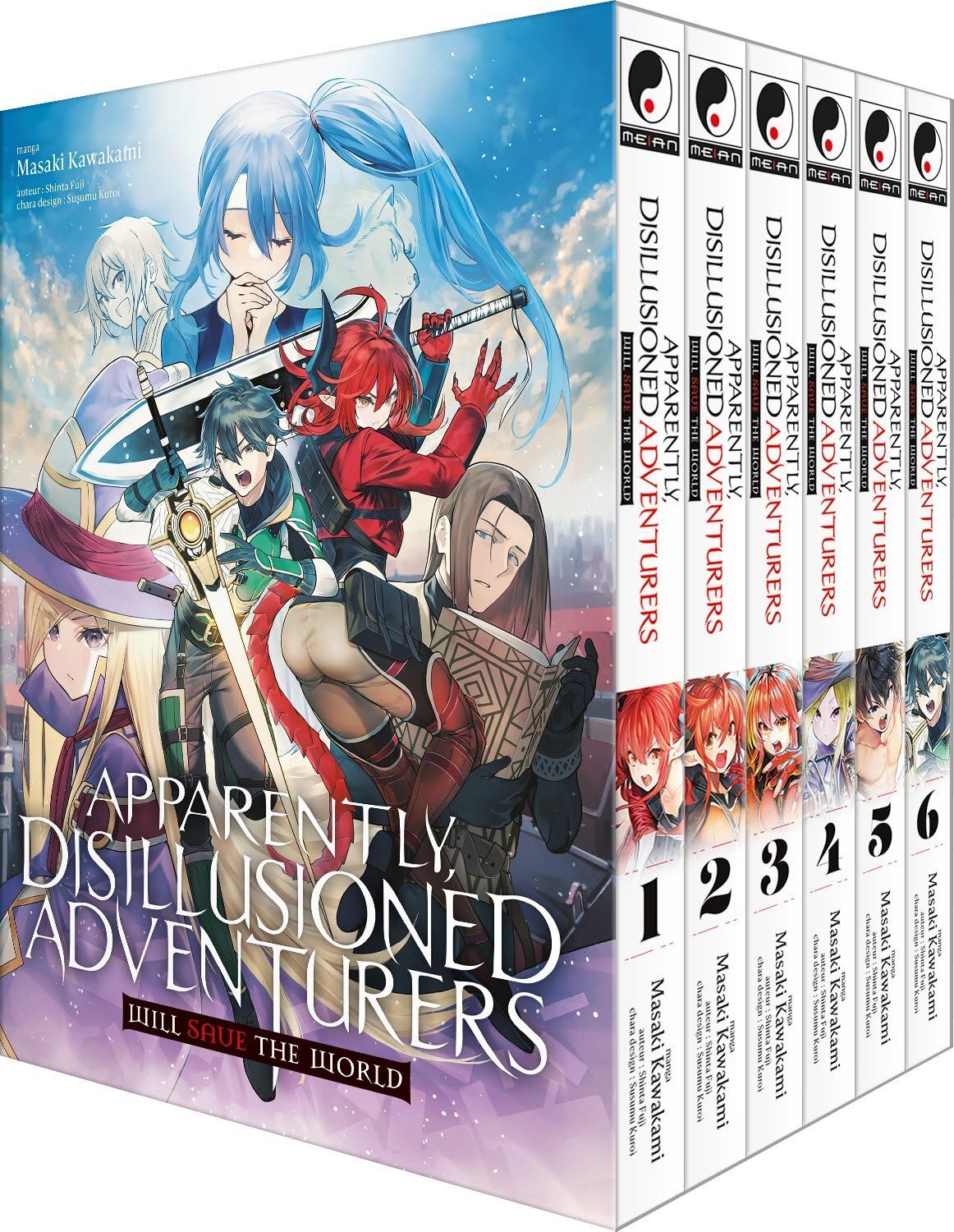 jaquette album Apparently, Disillusioned Adventurers Will Save the World - Coffret Intégrale (6 tomes)