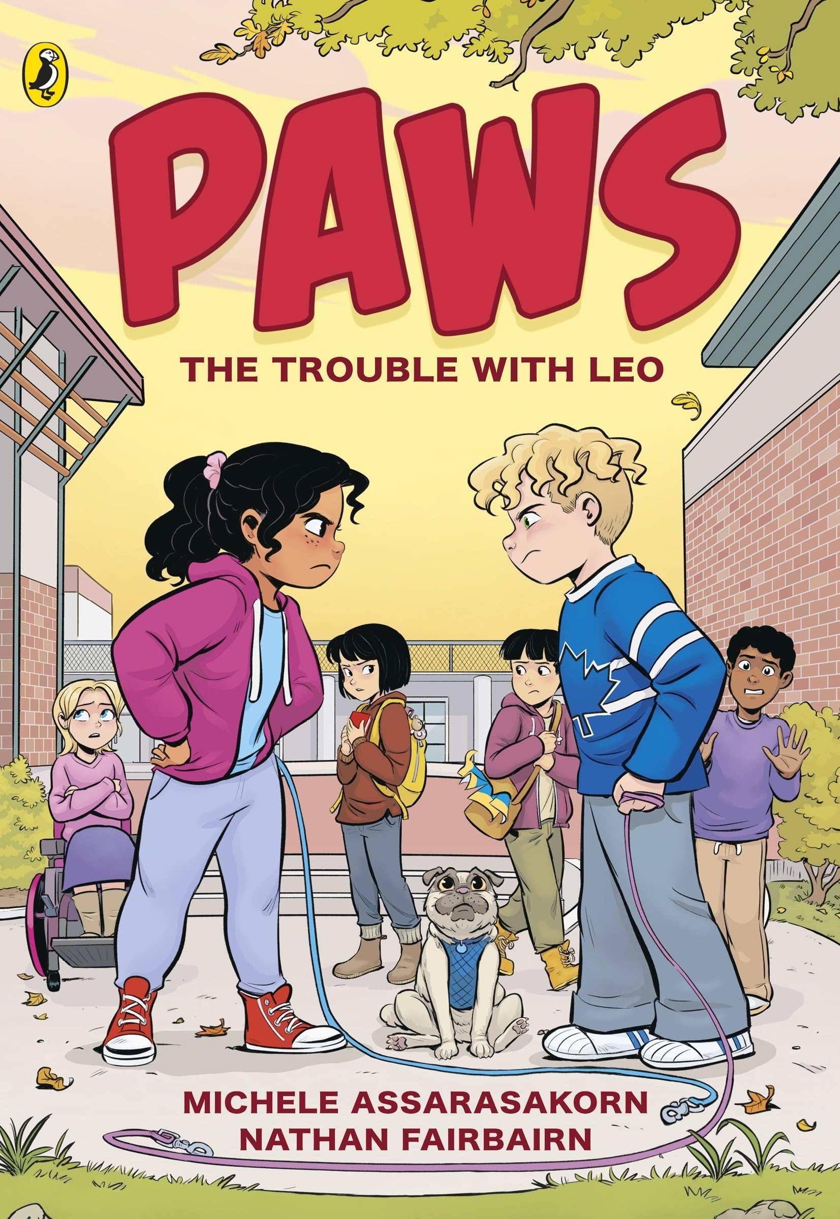 jaquette album PAWS: The Trouble With Leo: An adorable graphic novel series about friendship and pets perfect for fans of The Baby-Sitters Club