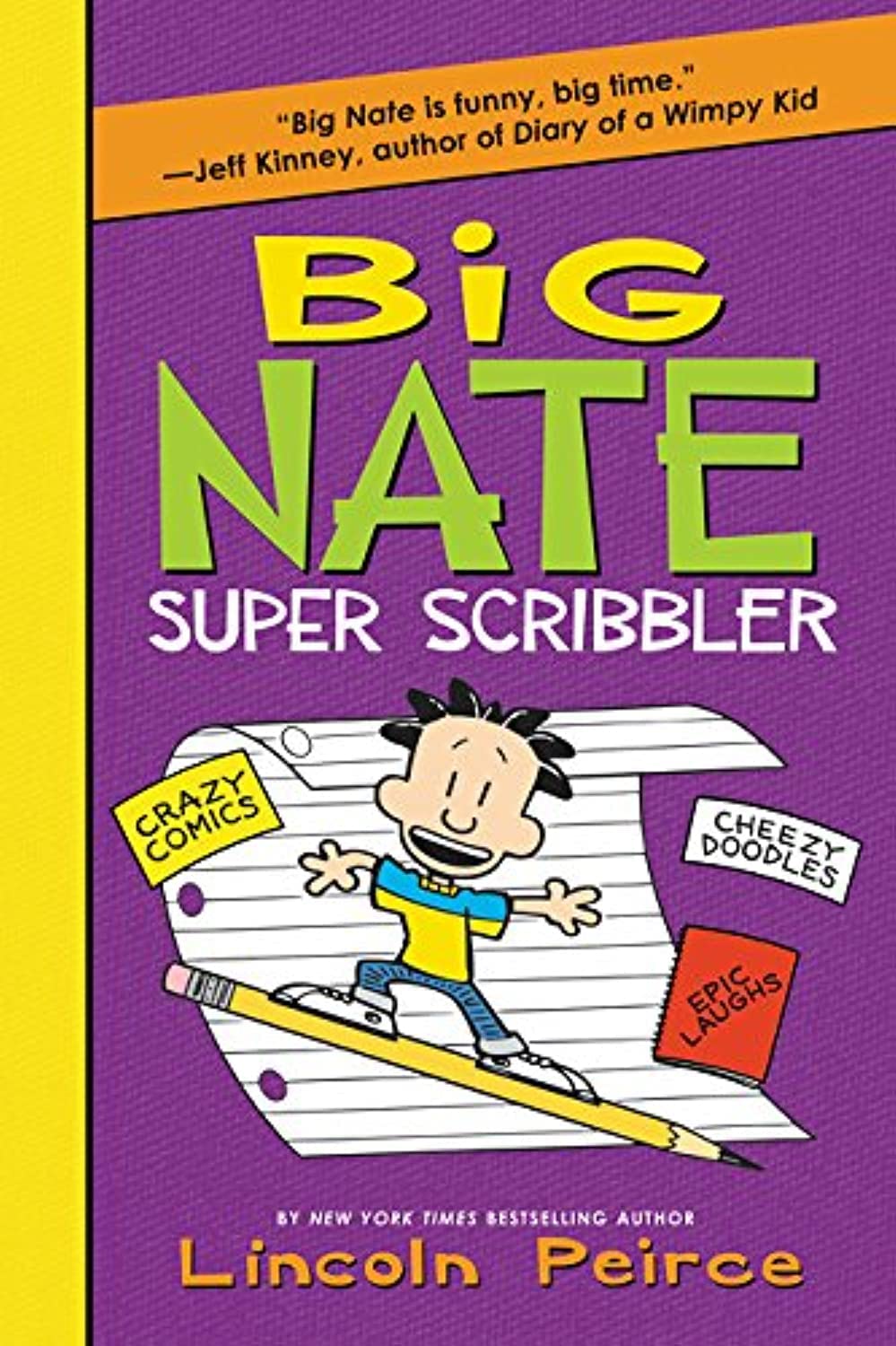 jaquette album Big Nate Super Scribbler: A Hilarious Big Nate Activity Book with Super Scribbles, Cool Comix, and Lots of Laughs