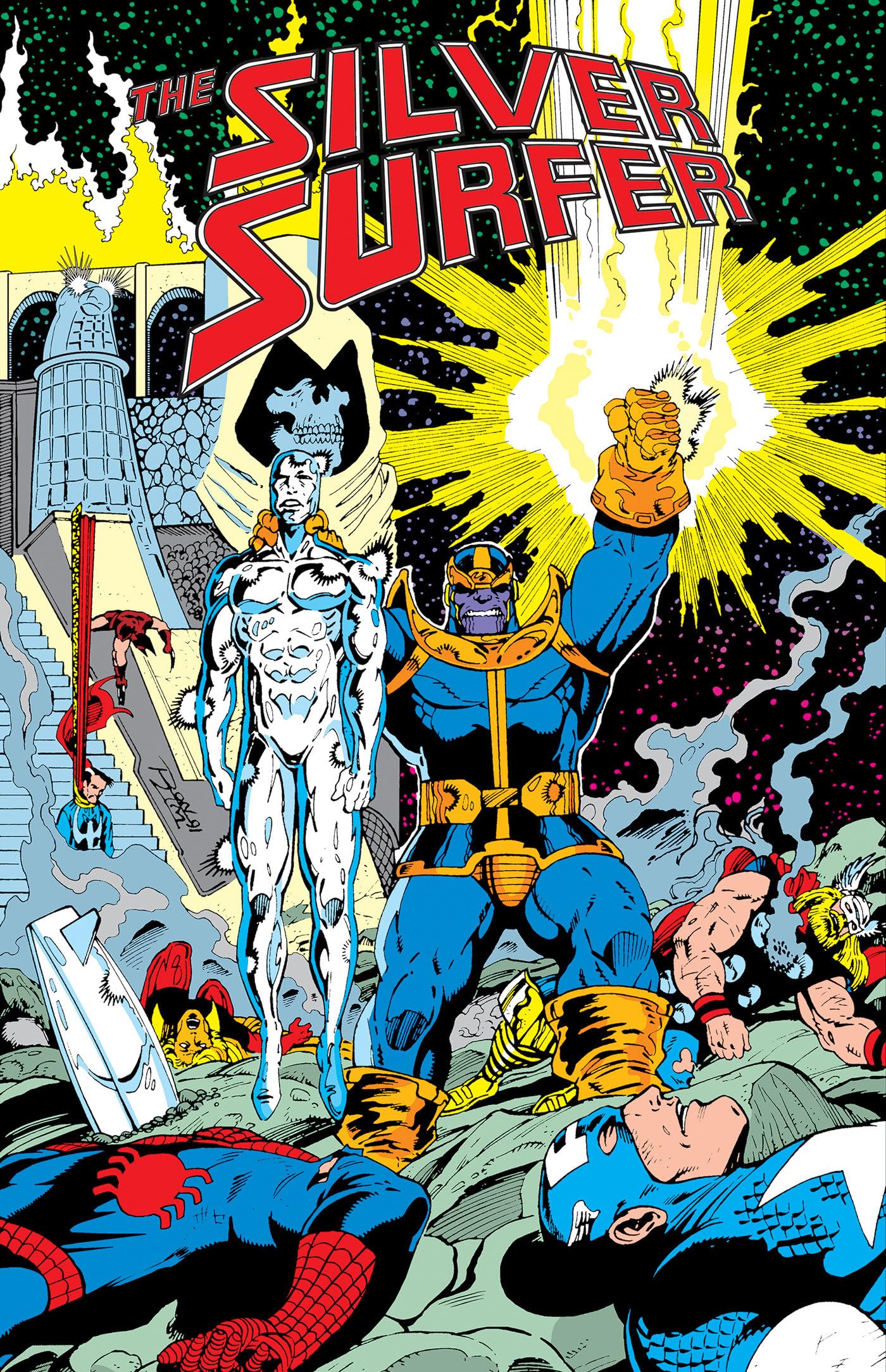 jaquette album Silver Surfer: The Infinity Gauntlet Omnibus Ron Lim Infinity Gauntlet Cover
