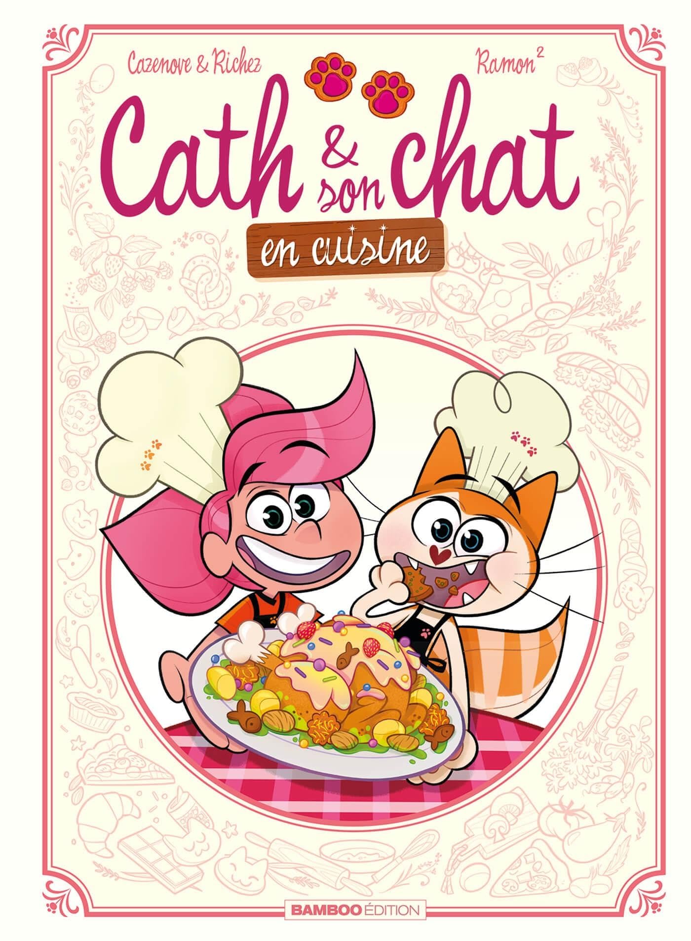 jaquette album Cath et son chat en cuisine